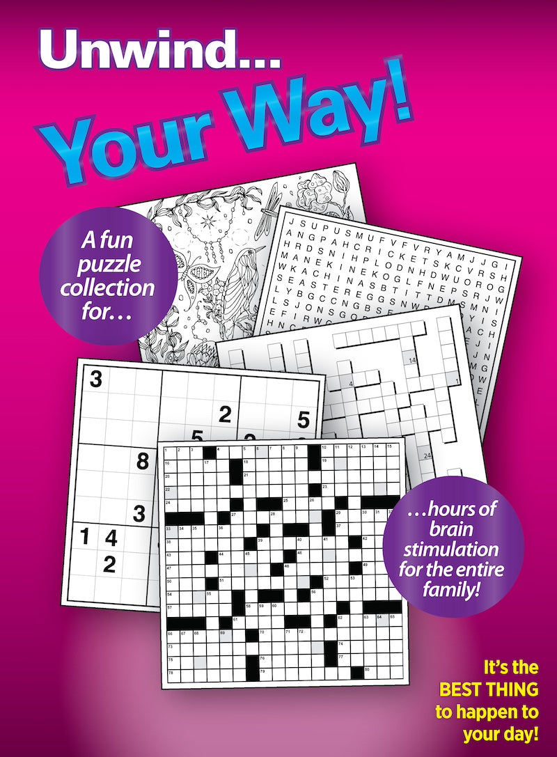 Variety Puzzles 240504 Large Print - Unplug and Unwind! Adult Activity Book: 100+ Puzzles, Easy & Fun, Sudoku, Word Search, Crossword, Dot-To-Dot, Coloring Book, CrissCross, Codebreakers & Solve!