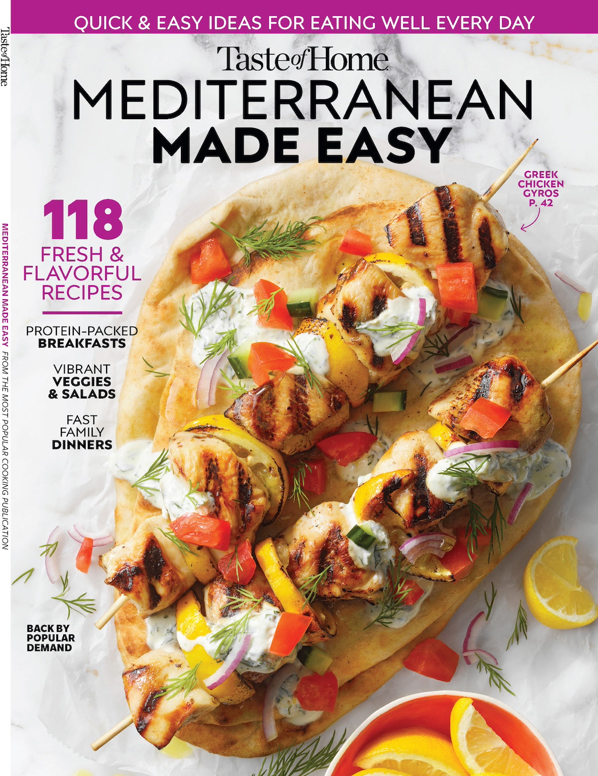 Taste Of Home - Mediterranean Made Easy: 118 Recipes, Veggies, Seafood, Nuts, Legumes, Oils, Whole Grains, Protein Breakfasts, Salads, Fast Family Dinners, Greek Appetizers, Italian Entrees & More!