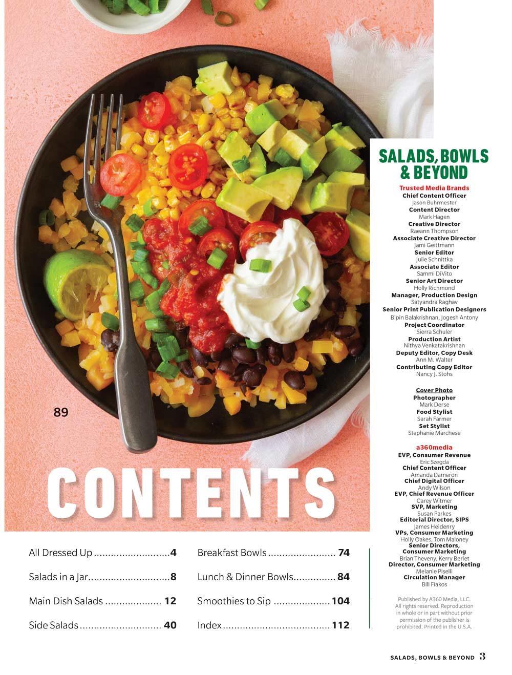 Taste of Home - Salads, Bowls & Beyond: 120 Eat-Right Feel-Good Recipes, Fast & Fresh, On-The-Go Salads In Jar, Wholesome Veggies, Greens, Fruits, Grains, Lean Protein, Breakfast, Lunch, Dinner & More