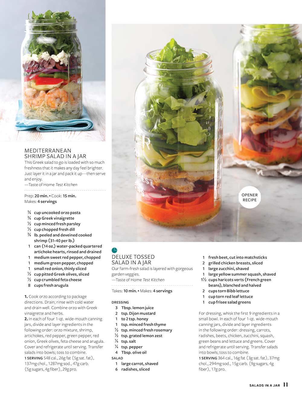 Taste of Home - Salads, Bowls & Beyond: 120 Eat-Right Feel-Good Recipes, Fast & Fresh, On-The-Go Salads In Jar, Wholesome Veggies, Greens, Fruits, Grains, Lean Protein, Breakfast, Lunch, Dinner & More