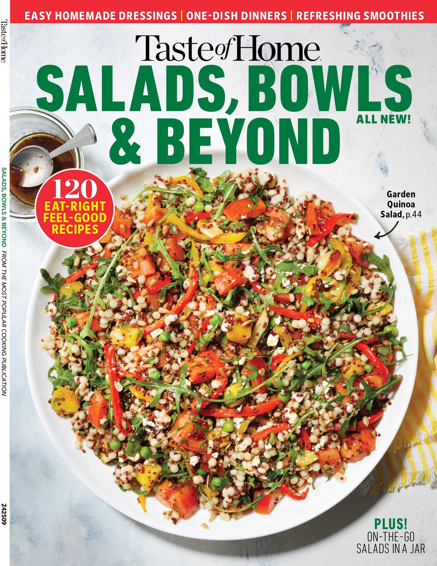 Taste of Home - Salads, Bowls & Beyond: 120 Eat-Right Feel-Good Recipes, Fast & Fresh, On-The-Go Salads In Jar, Wholesome Veggies, Greens, Fruits, Grains, Lean Protein, Breakfast, Lunch, Dinner & More