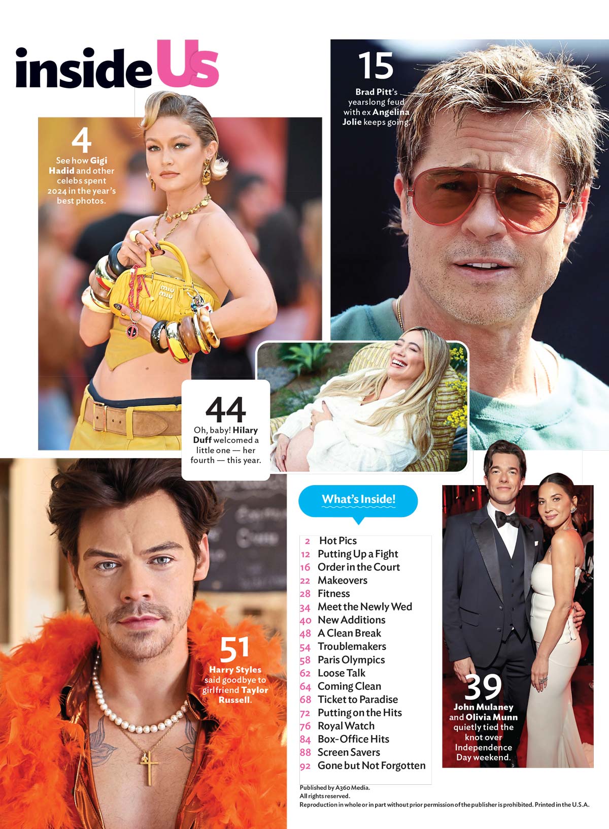 US Weekly - Year In Review 2024: Shocking Splits, Royal Updates, Baby Joy, Wedding Bells, Box-Office Hits, Legal Controversy, Reality Bombshells, Confessions, Makeovers, Olympics, Stars We Lost & More