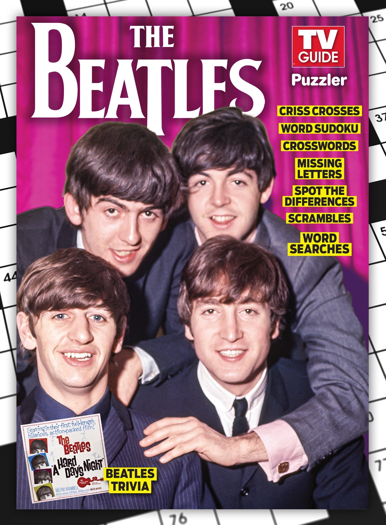 TV Guide Puzzler - The Beatles: Dive Into A World Of Trivia, Solve Crosswords, Word Search, Sudoku, Missing Letters, Spot The Difference, Fun Word Games, Scrambles & More!