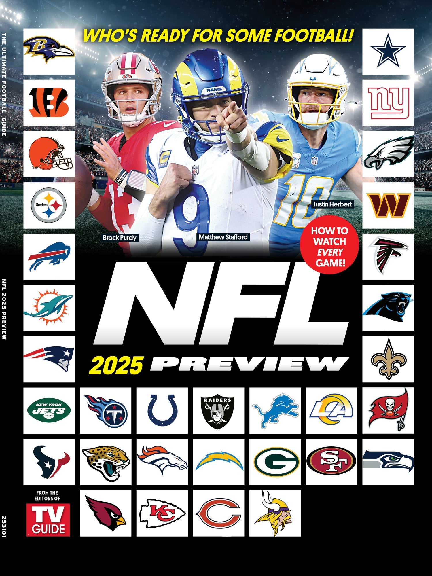 TV Guide -  2025 NFL Preview: Get Ready For Some Football, How To Watch Every Game, Matthew Stafford, Brock Purdy, Patrick Mahomes, Jordan Love, Lamar Jackson, Jalen Hurts, Josh Allen & More!