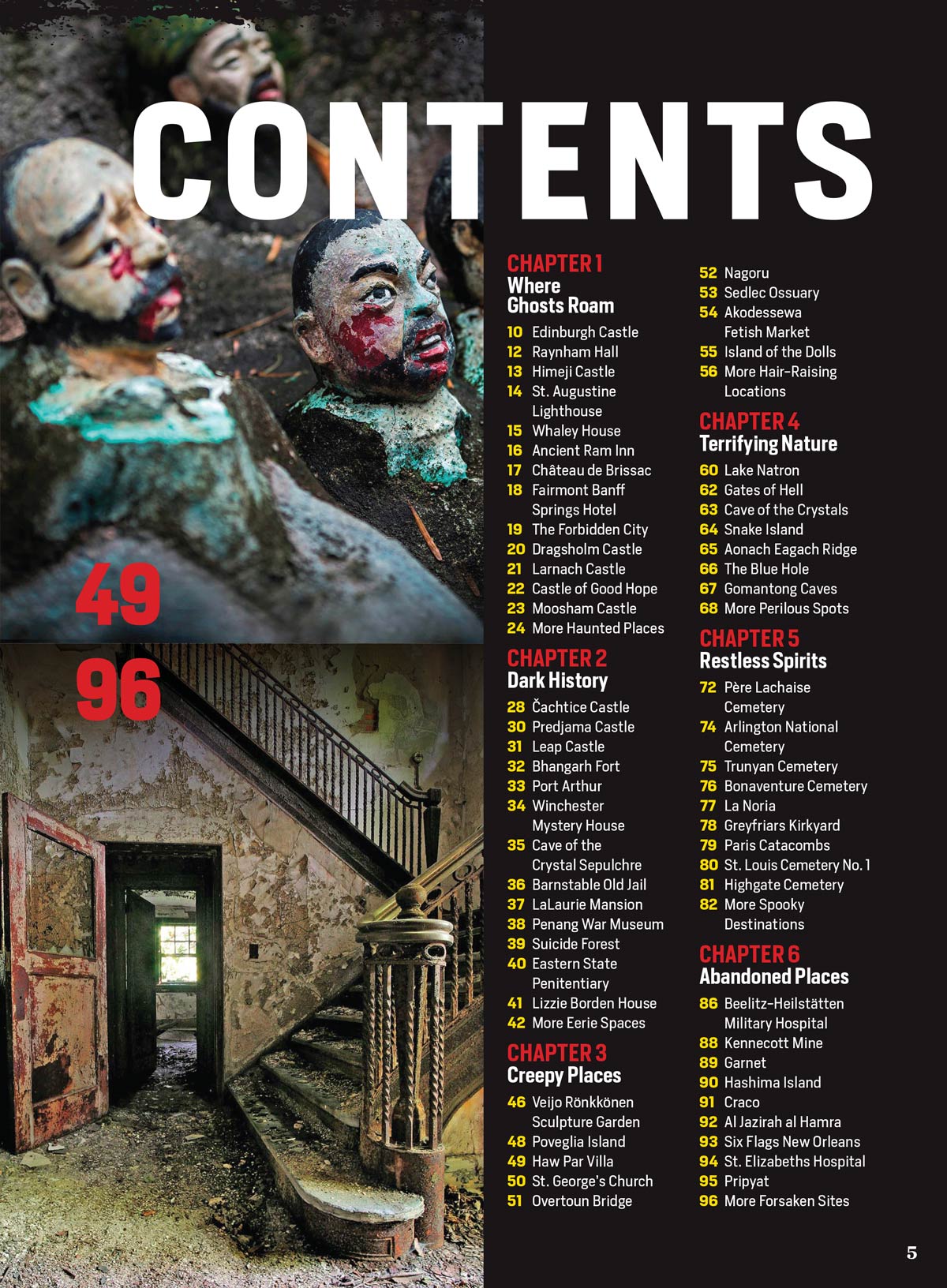 World's Scariest Places - Haunted, Creepy, Abandoned: Chilling Real-Life Locations, Alcatraz, Dracula's Castle, Murder Mansion, Gates Of Hell, Graveyards, Ghost Towns, Prisons, Insane Asylums & More!