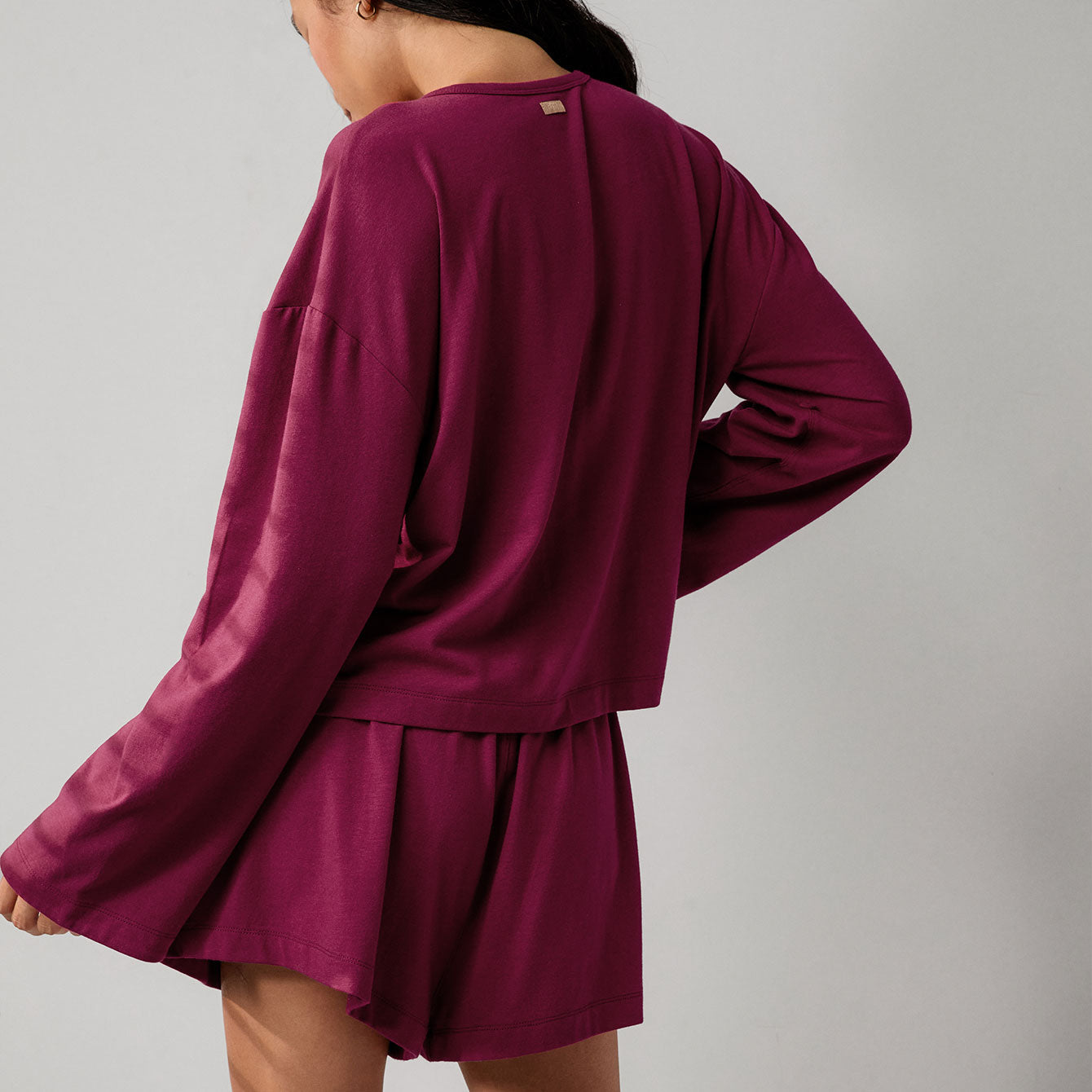 Slumberknit™ Long Sleeve Henley Short Set