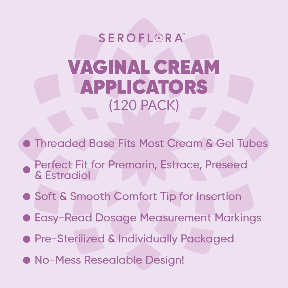 Disposable Vaginal Cream Applicators for Premarin, Estrace & many others (120ct)