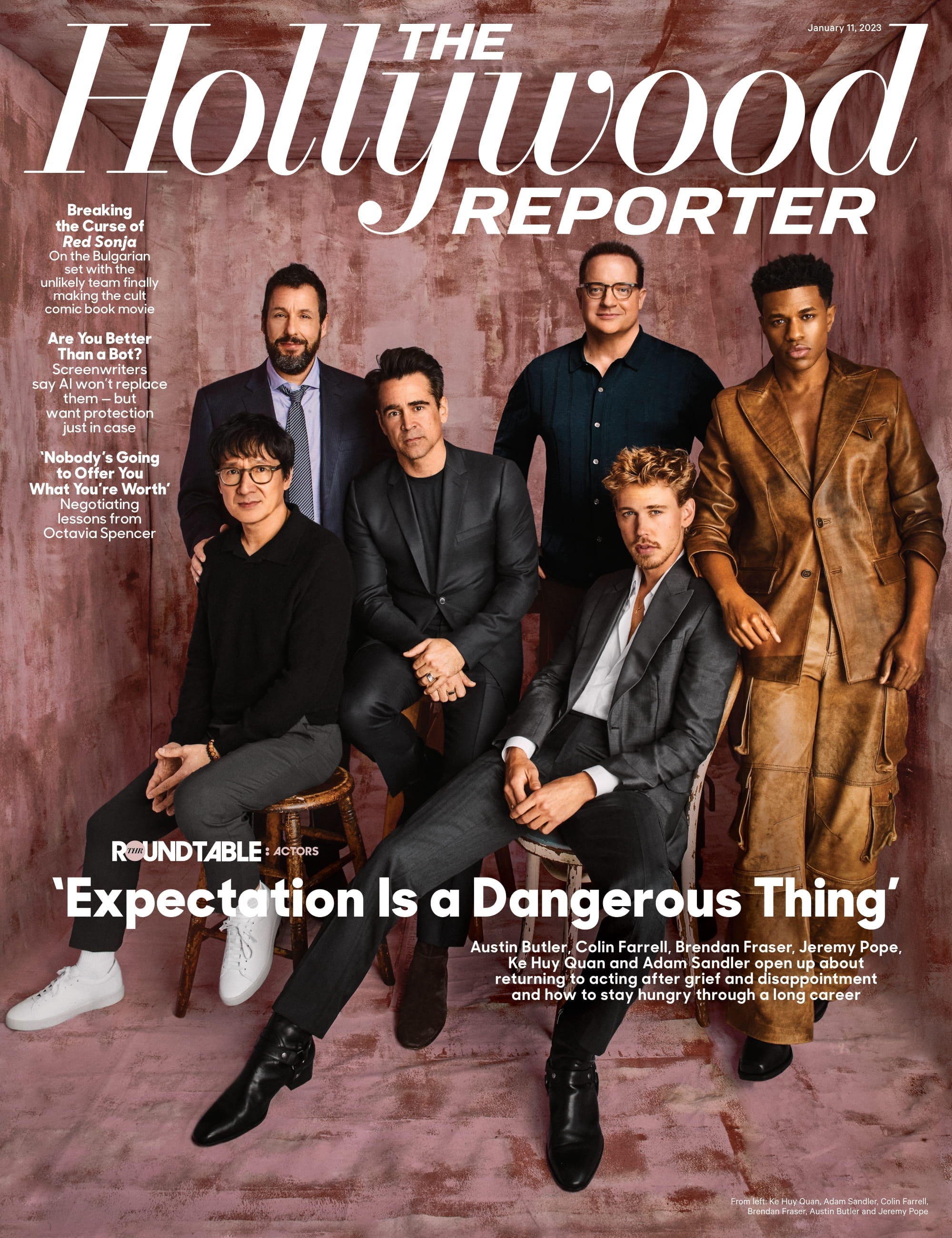 The Hollywood Reporter - 23.01.11 Edition: Austin Butler, Colin Farrell, Brendan Fraser, Jeremy Pope, Ke Huy Quan & Adam Sandler Open Up About Returning To Acting After Grief & Disappointment & More!