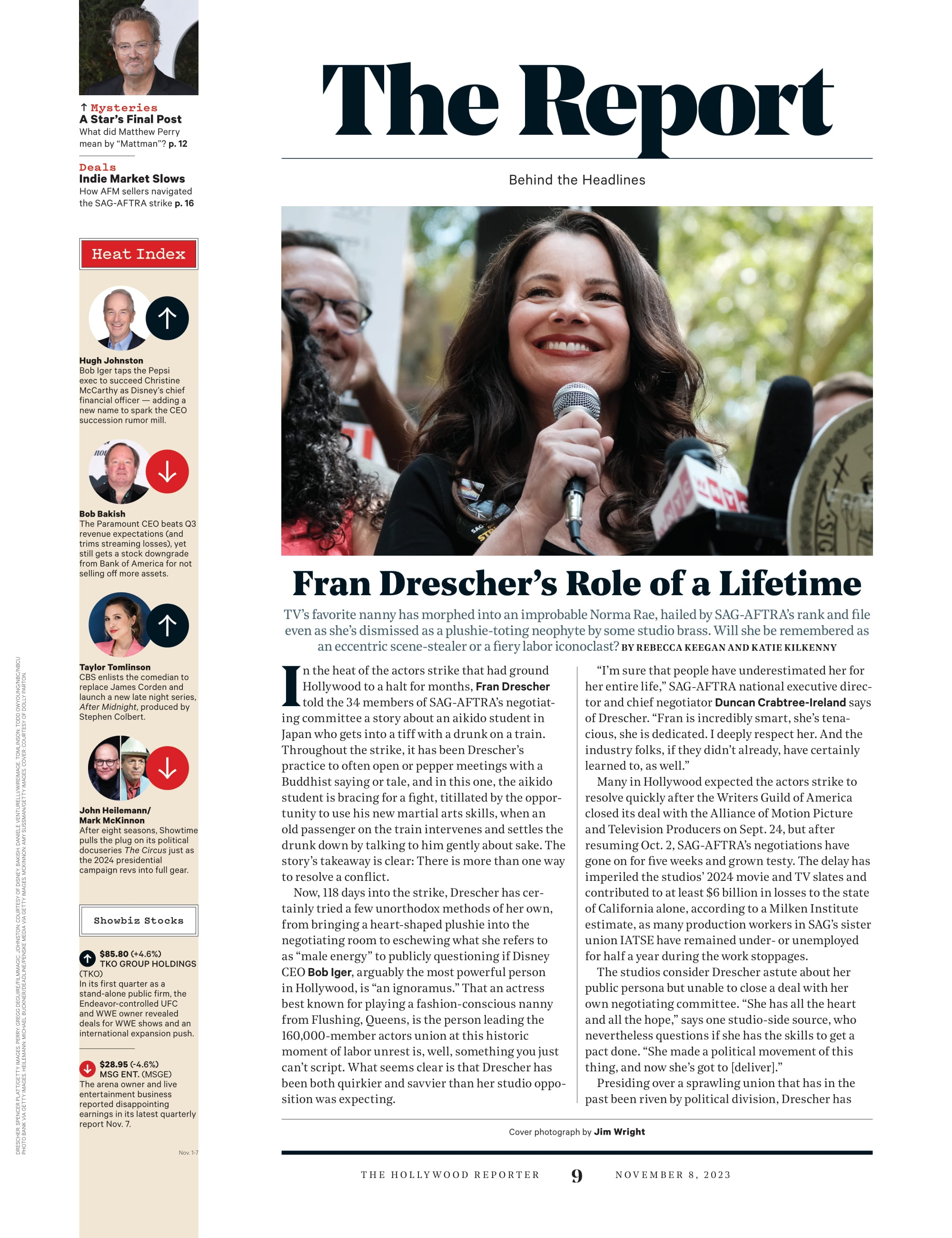 The Hollywood Reporter - 23.11.08 Edition: Dolly Parton On Transgender Rights, AI & Collabs With Miley Cyrus, Lizzo & Paul McCartney, Matthew Perry's Final Passion Project, Latin Power Players & More!