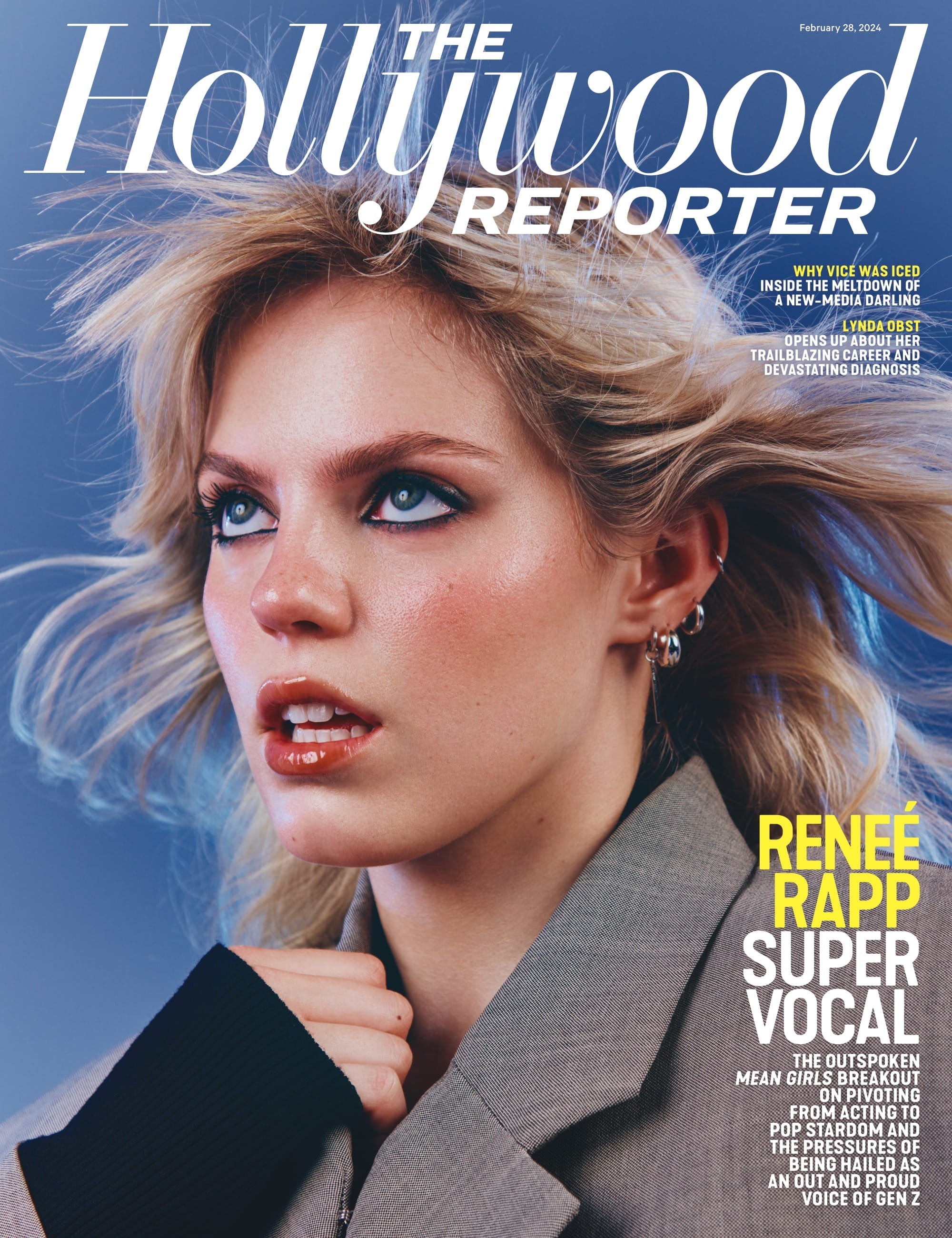 The Hollywood Reporter - 24.02.28 Edition: Reneé Rapp Mean Girls Breakout & Pop Star On Anxiety, Sexuality, Beyoncé Sending Her Flowers & Justin Bieber Obsession, Final Collapse Of Vice News & More!