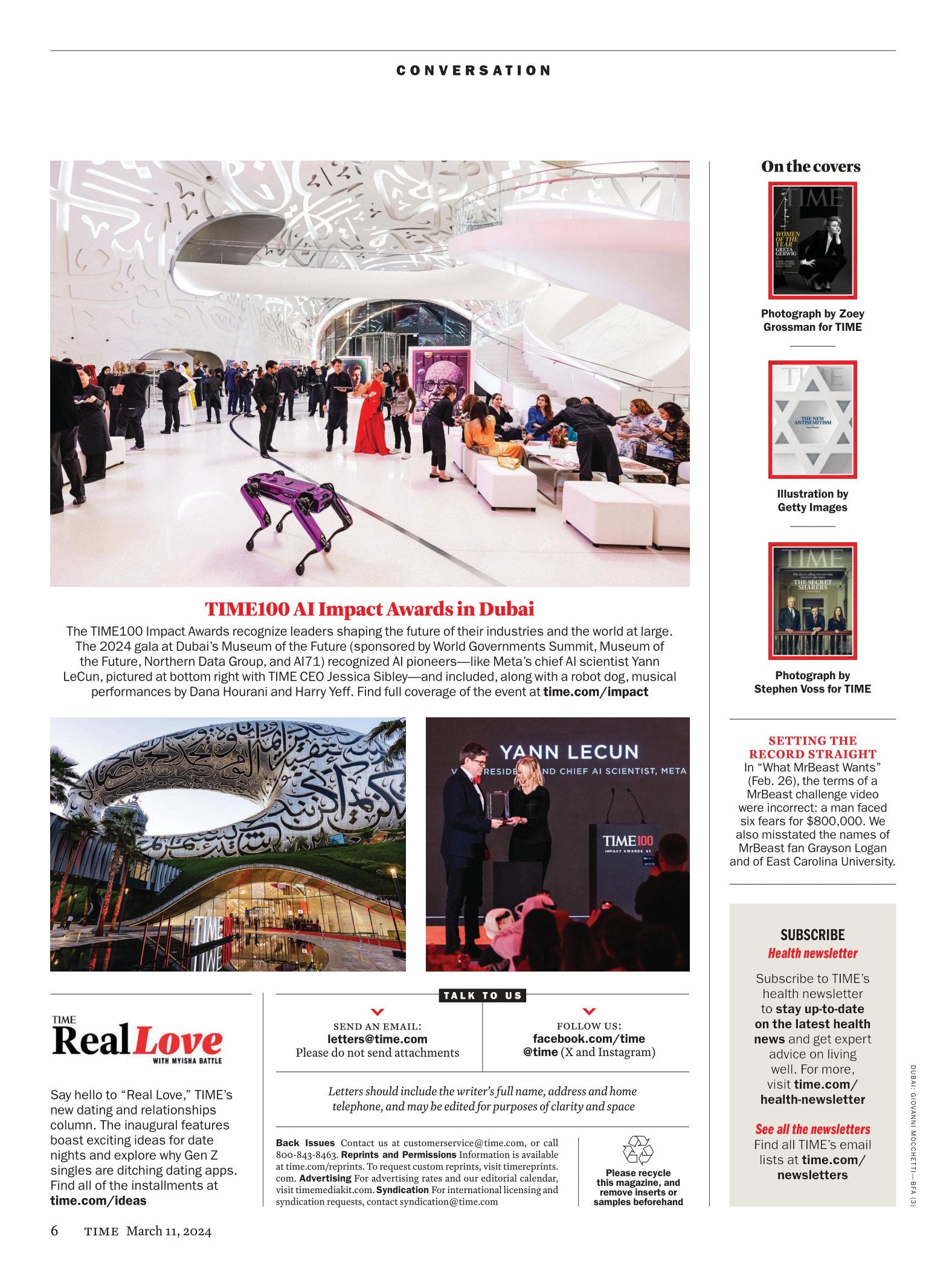 TIME Magazine - 03.11.24 Edition: Women Of The Year Greta Gerwig, 11 Leaders Building An Equal Feature, Antisemitism, Donald Trump's Many Trials, South Korea's Demographic Crisis, Ukraine War & More!