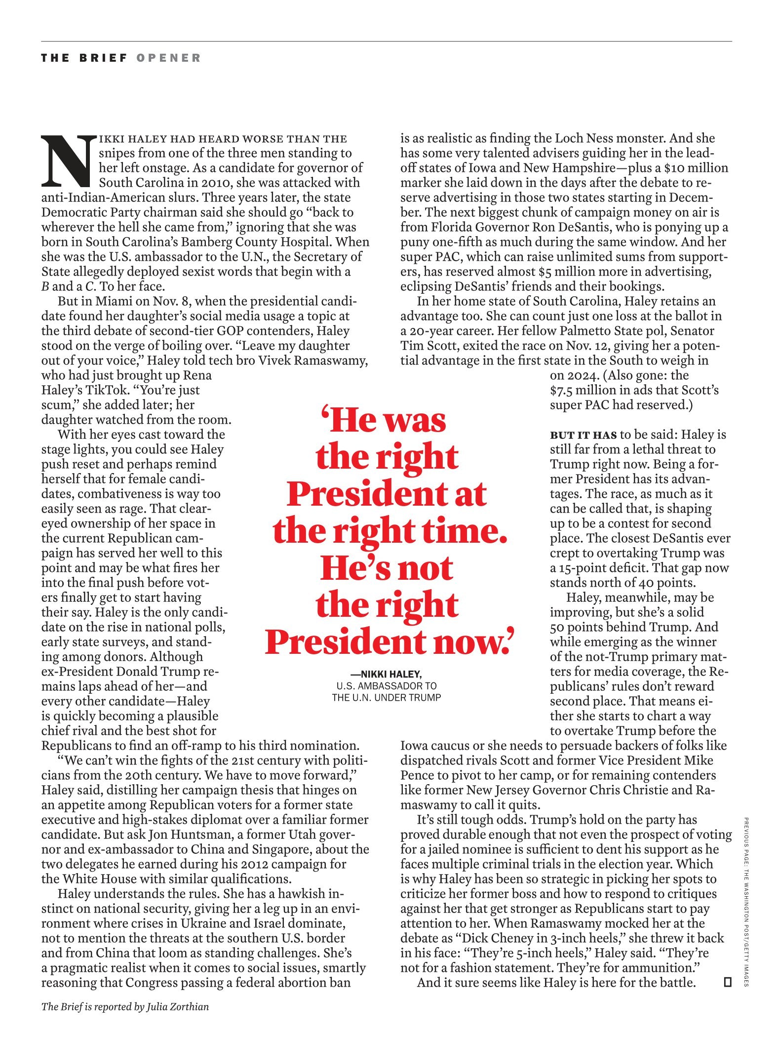 TIME Magazine - 12.04.23 Edition: 100 Most Influential Leaders Driving Business To Real Climate Action, Nikki Haley & Trump, Israel Endgame In Gaza, Uniqlo Founder Tadashi Yanai & Best Photos Of 2023!