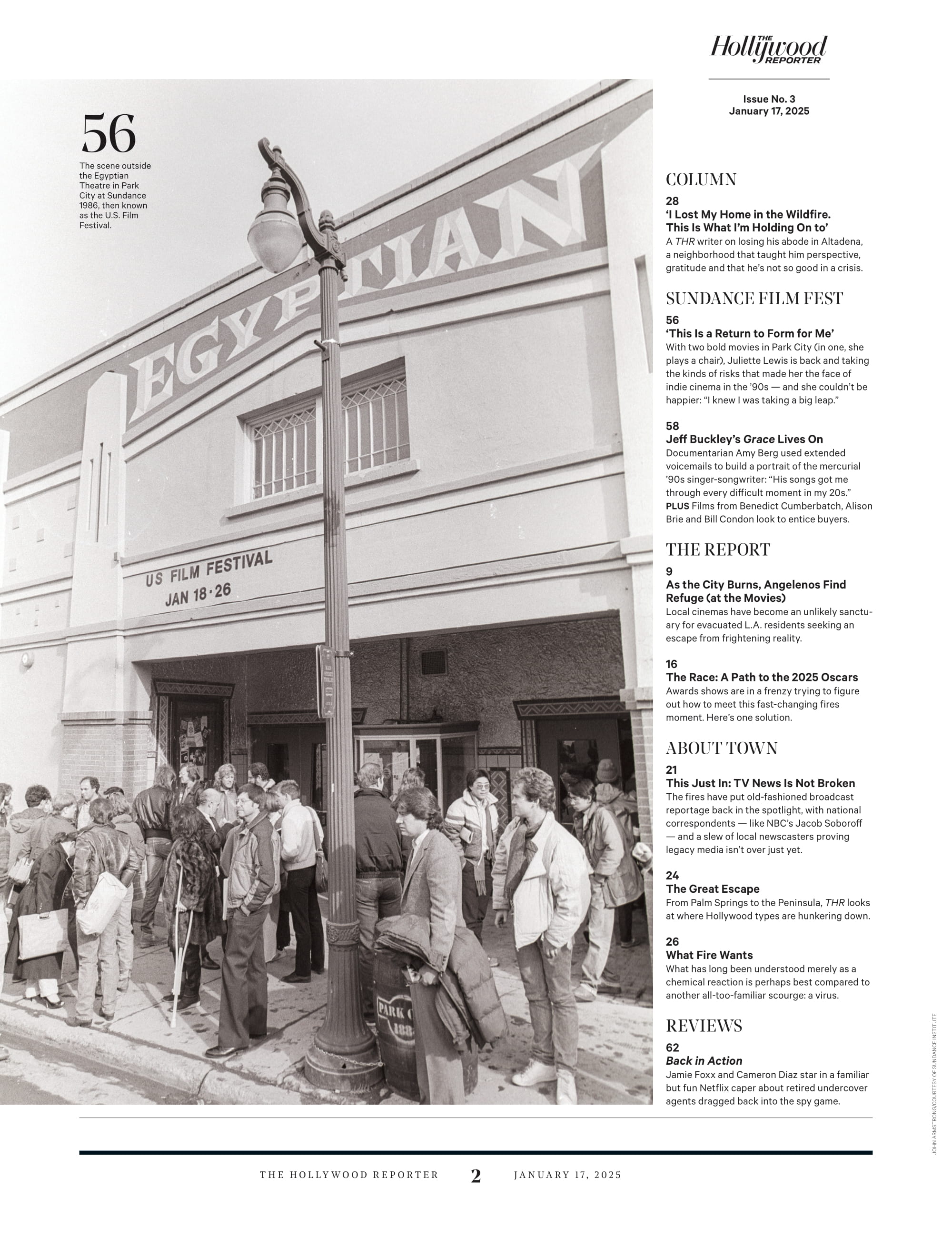 The Hollywood Reporter - 25.01.17 Edition: What We Saw, What We Lost, What We Saved, What's Next For Los Angeles After The Wildfire? Jeff Buckley's Grace Lives On, The Race To The 2025 Oscars, & More!