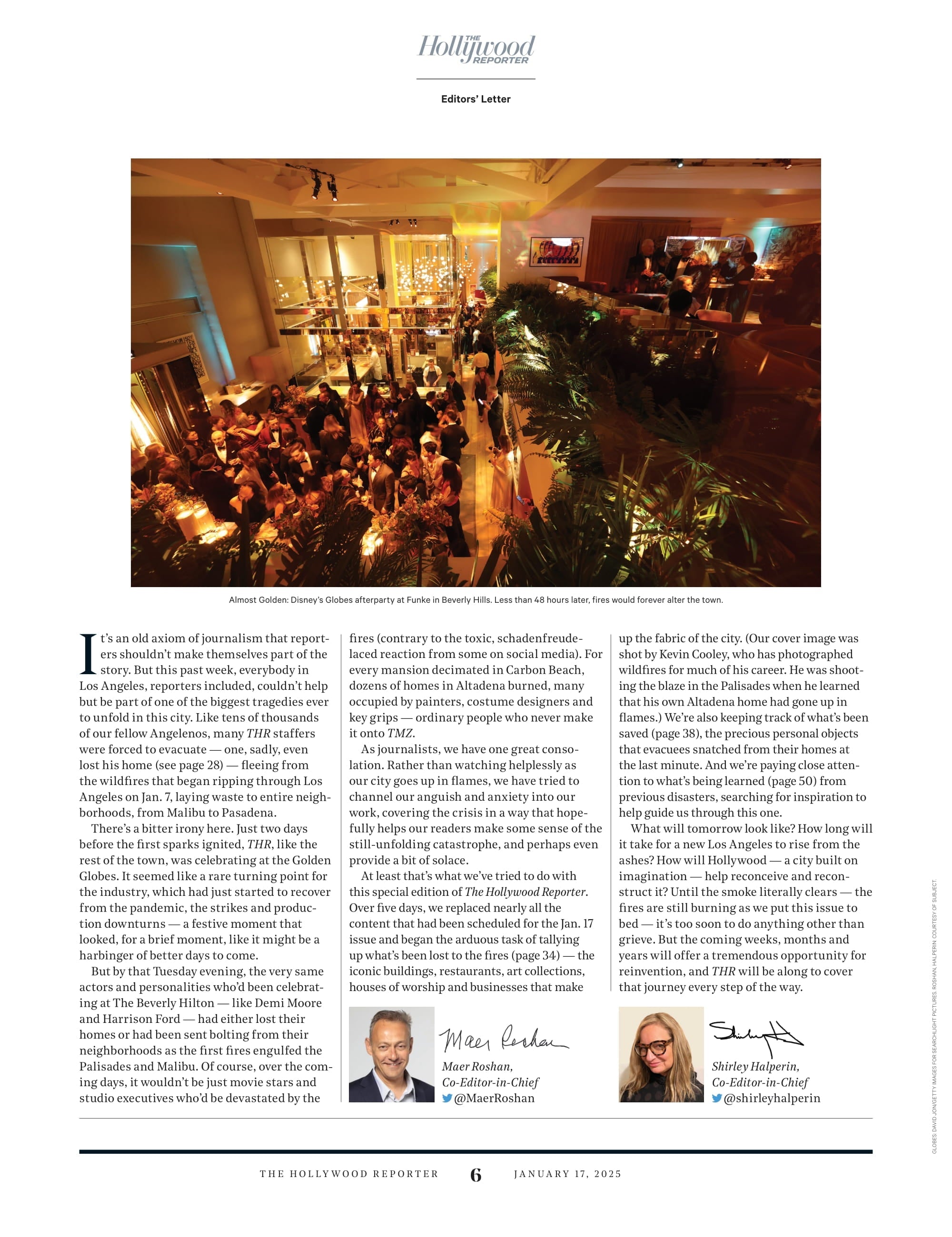 The Hollywood Reporter - 25.01.17 Edition: What We Saw, What We Lost, What We Saved, What's Next For Los Angeles After The Wildfire? Jeff Buckley's Grace Lives On, The Race To The 2025 Oscars, & More!