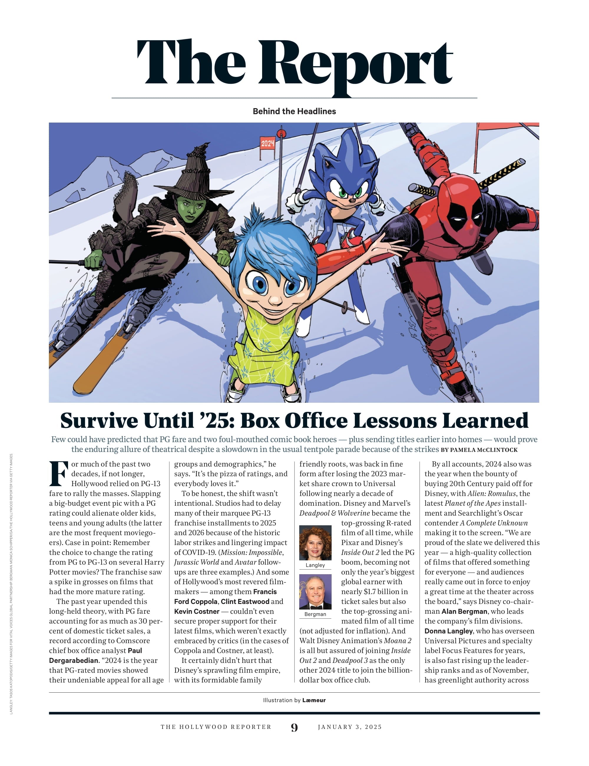 The Hollywood Reporter - 25.01.03 Edition: Leading Ladies, 2024 Actress Roundtable, Blake Lively & Justin Baldoni Feud, 2024 Box Office Report Card, AI Exposes Bogus Shoes, The Golden Globes & More!