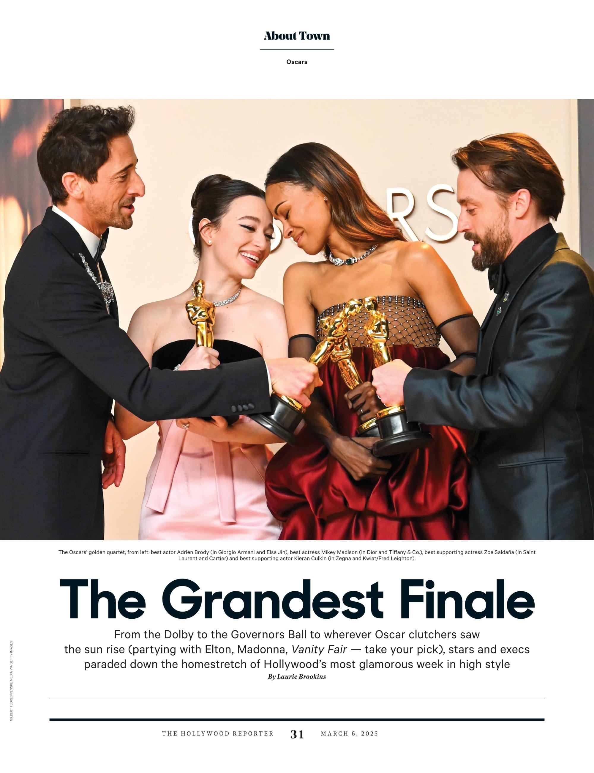 The Hollywood Reporter - 25.03.06 Edition: Power Stylists 2025 Featuring Zoe Saldãna & More! Oscars Drama, Red Carpet Fashion, Gene Hackman Tribute, Amanda Seyfried's Next Move, HBO’s Future & More!