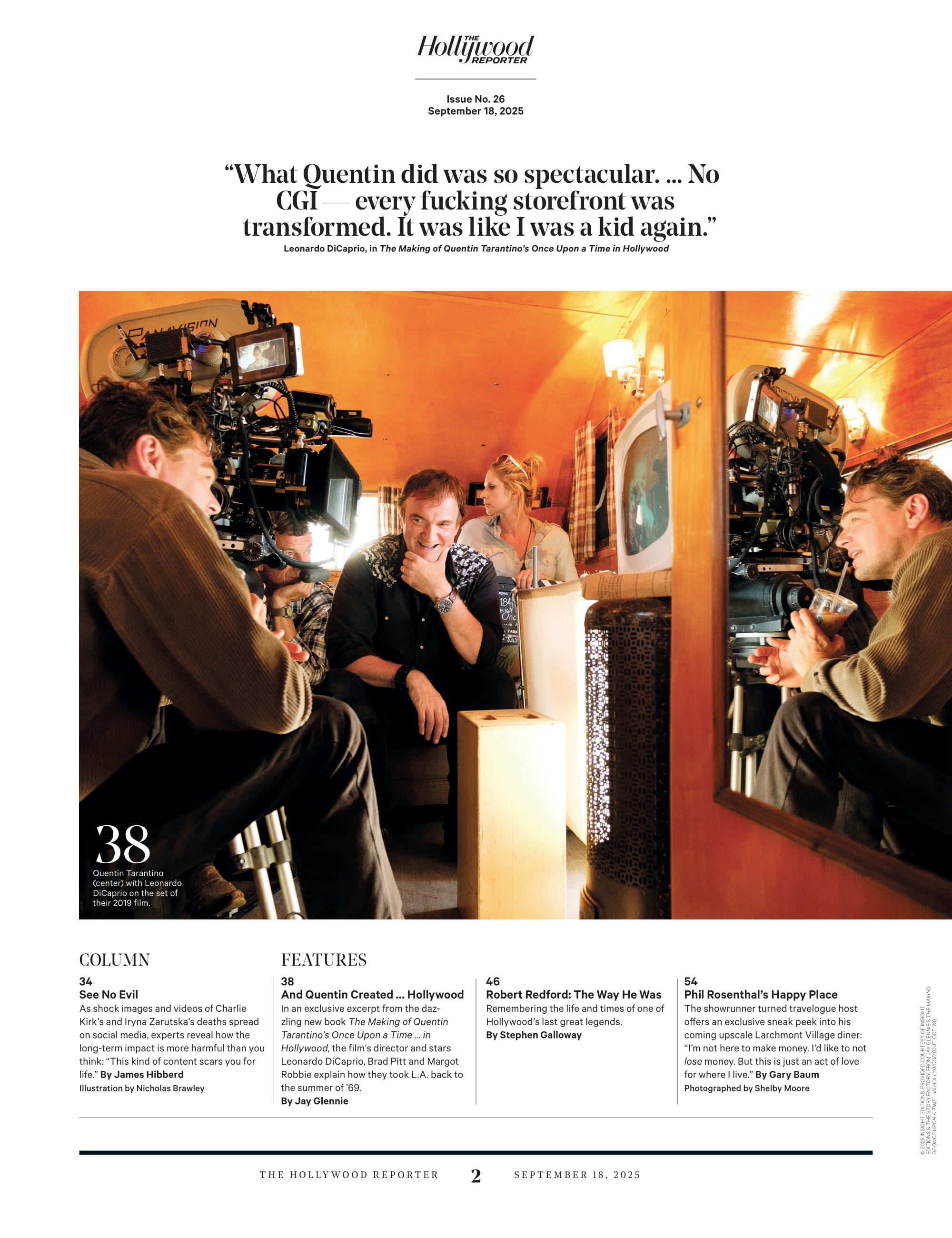 The Hollywood Reporter - 25.09.18 Edition: Robert Redford's Legacy, How Jenny Han's Hit Novel Became A Streaming Sensation, Top Celebrity Entrepreneurs, Phil Rosenthal’s Happy Place & More!