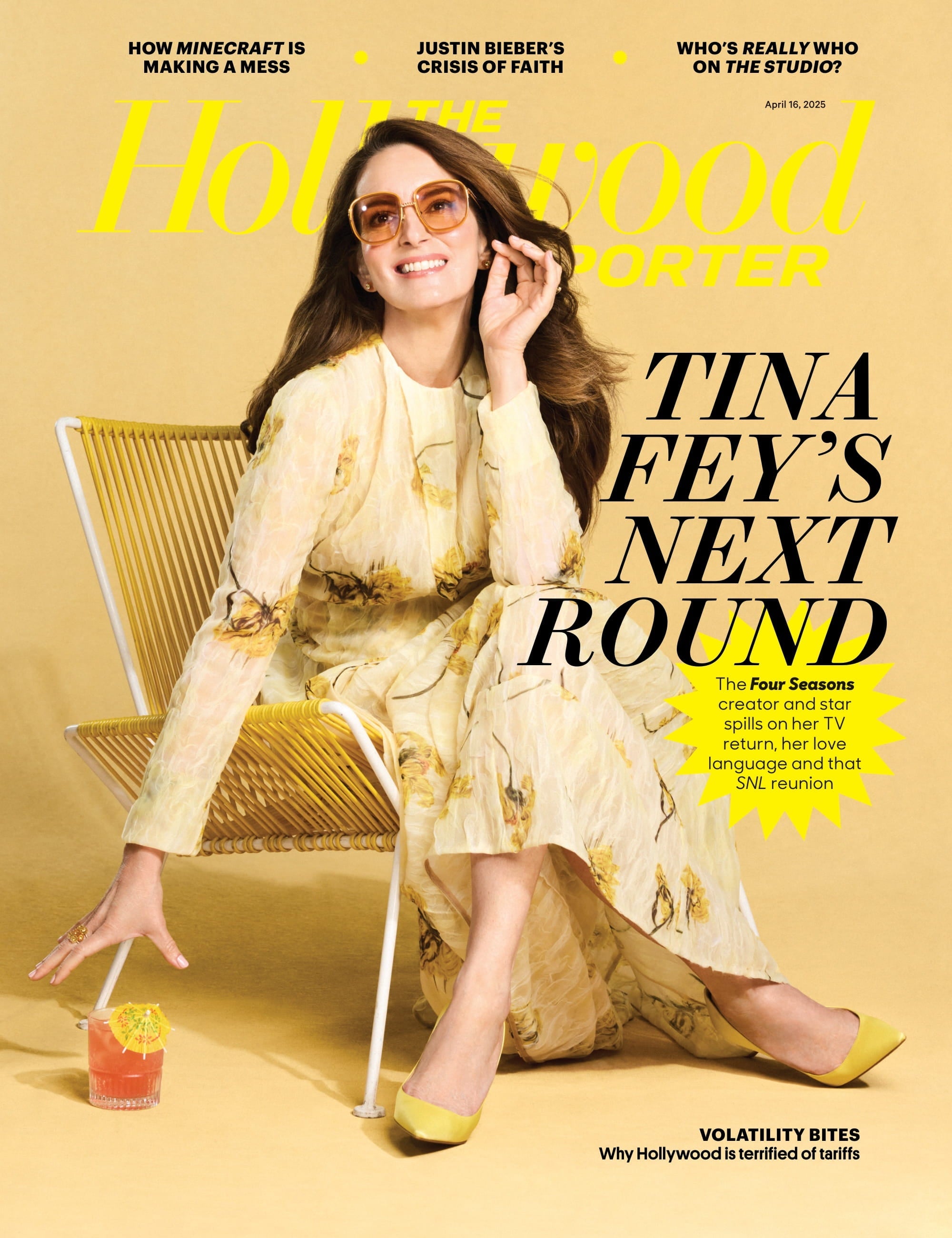 The Hollywood Reporter - 25.04.16 Edition: Tina Fey Returns, Justin Bieber’s Faith Crisis, Minecraft Mess, Gracie Lawrence, Seth Rogen, Hollywood's Tariff Fears, David Blaine’s Bold New Act & More!