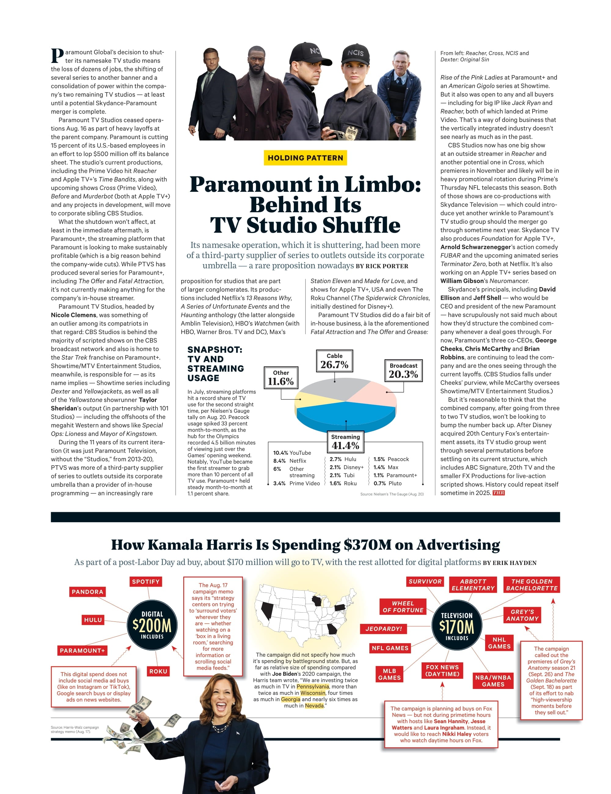 The Hollywood Reporter - 24.08.21 Edition: Hollywood's New Femme Fatale Naomi Ackie In Blink Twice, Martin Short Talks Only Murders In Ihe Building, Kamala Harris’ Celebrity Whisperer & More!