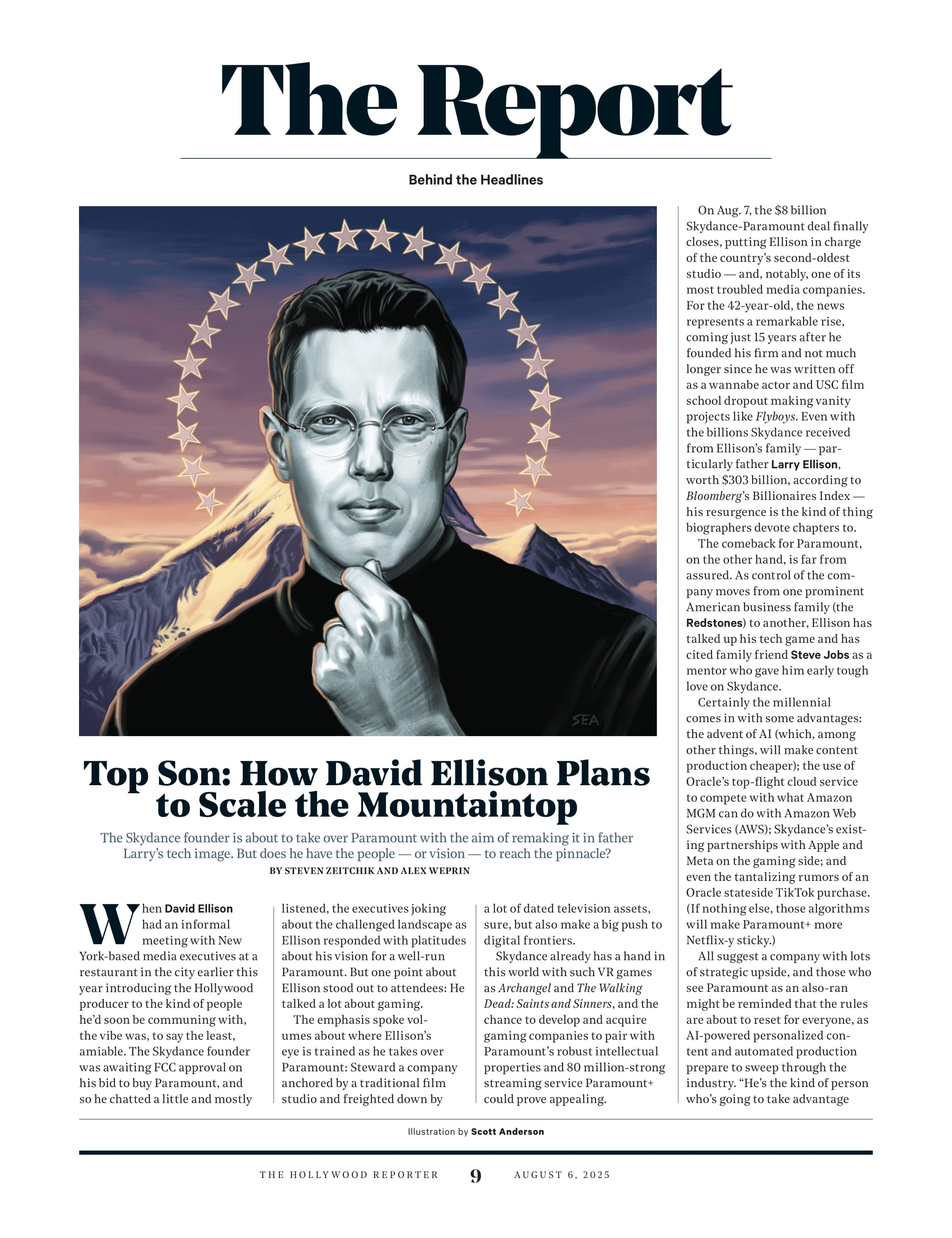 The Hollywood Reporter - 25.08.06 Edition: Britt Lower Is Severance's Most Thrilling Star, Late Night TV Changes, Survivor’s Jeff Probst's TV Hosting Secrets, David Ellison’s Paramount Vision & More!