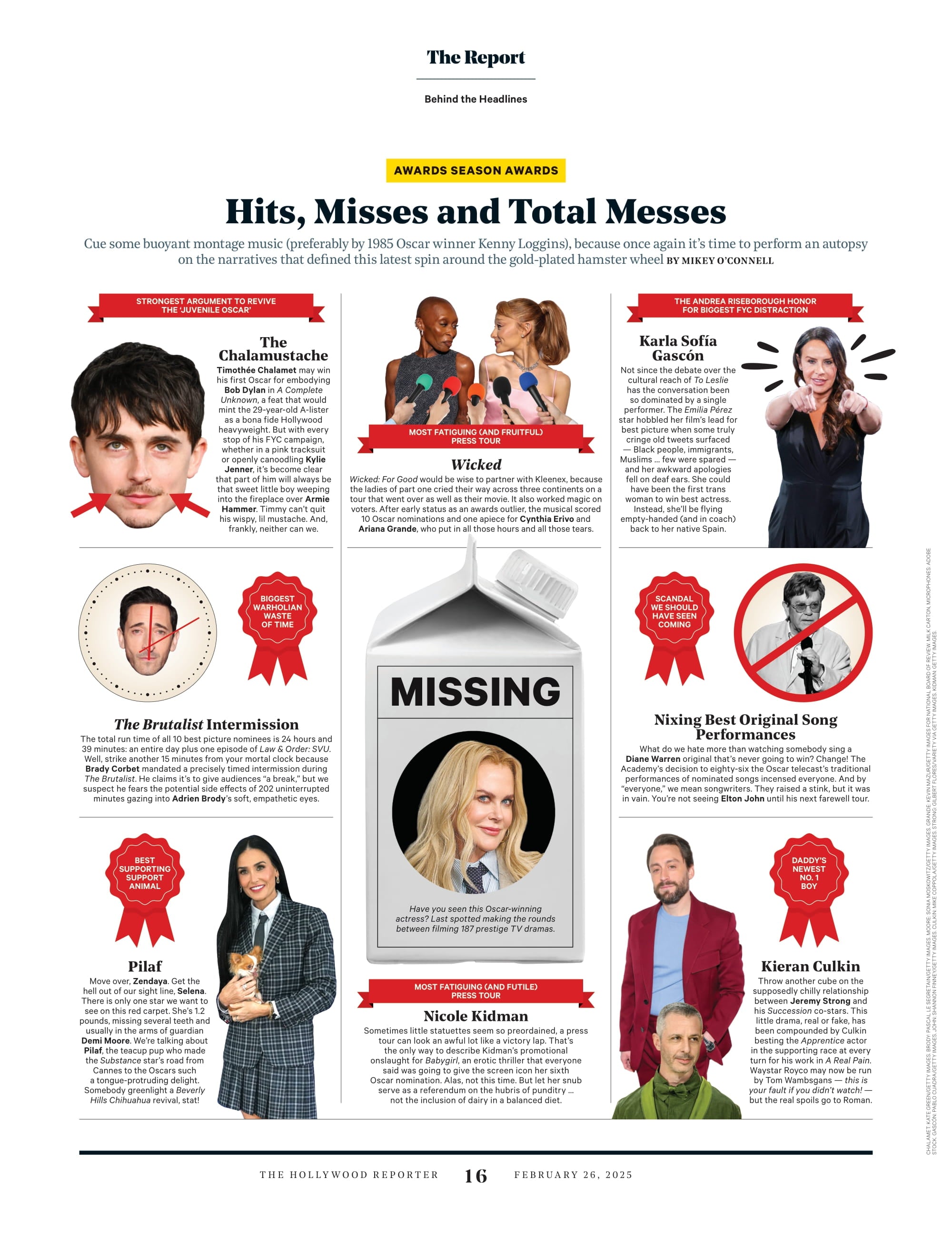 The Hollywood Reporter - 25.02.26 Edition: Oscars 2025, Oscars' In Memoriam Drama, Oscars In 40 Years, Oscar-Night Impresario Bruce Vilanch, Most Iconic Oscar Photos, Most Wildest Oscar Bash & More!