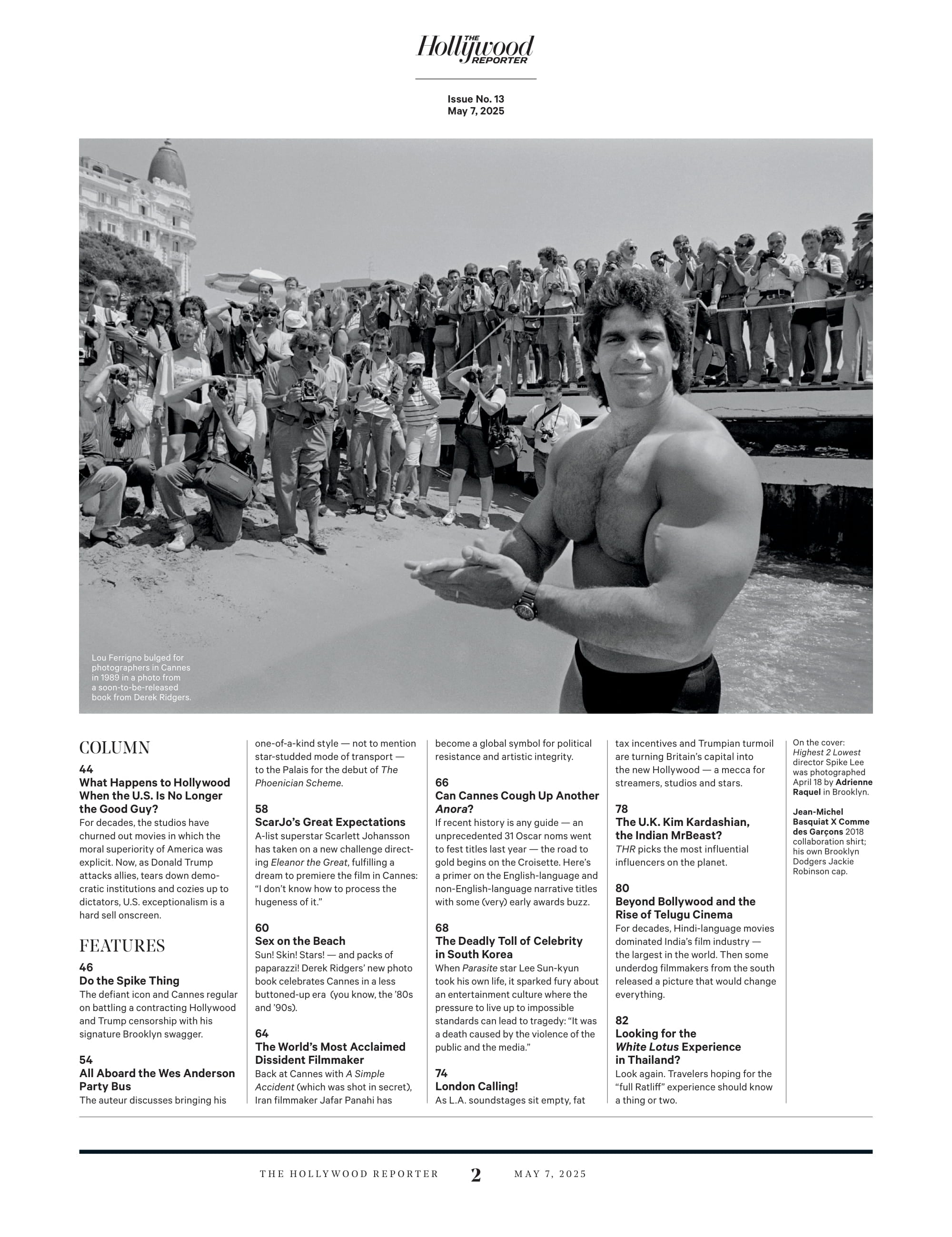 The Hollywood Reporter - 25.05.07 Edition: Spike Lee's Cannes Return, Outrage Over Lee Sun-kyun’s Death, London's The New Hollywood, Top Influencers, Top Women In International Film & More!
