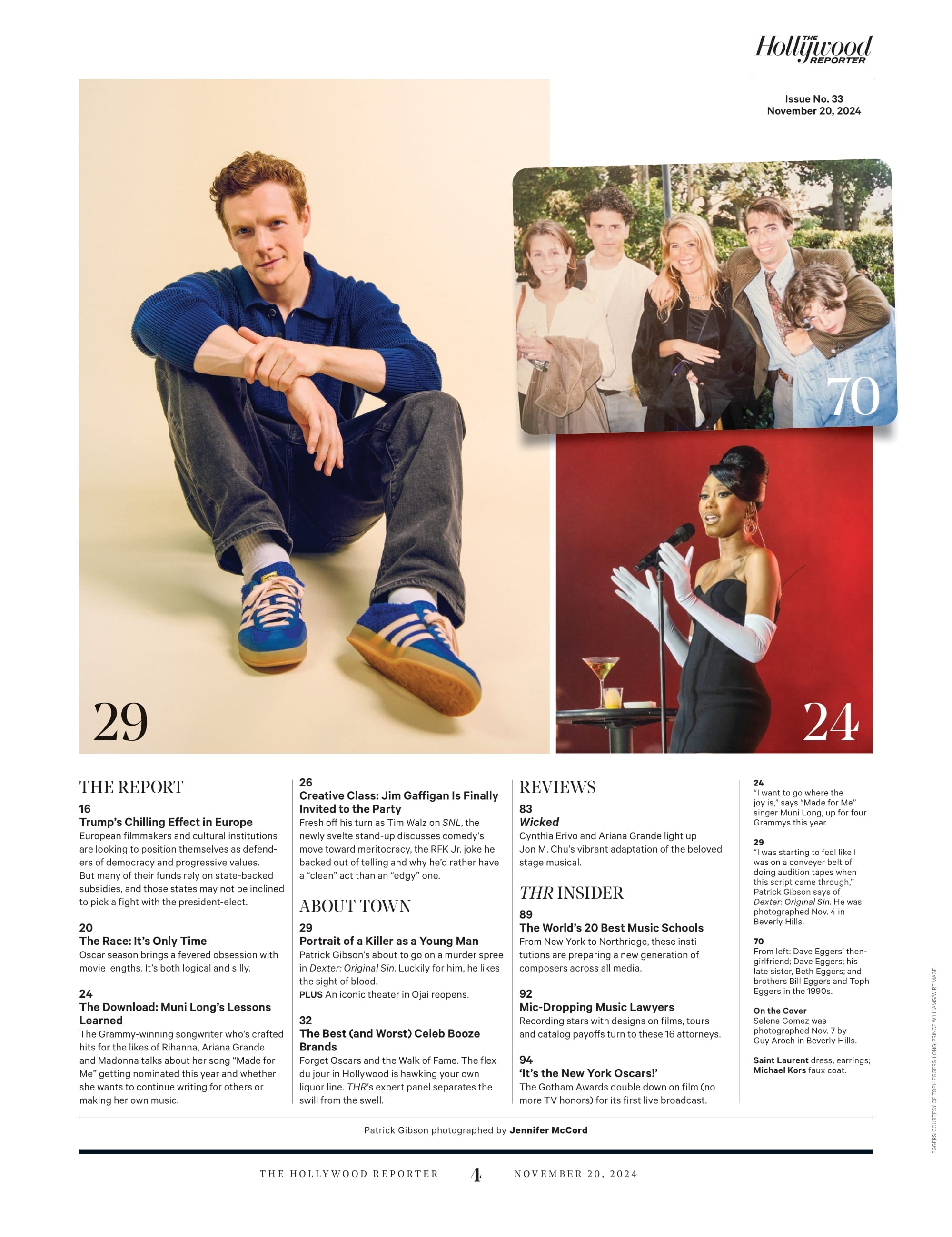 The Hollywood Reporter - 24.11.20 Edition: Selena Gomez, Most Followed Woman, Newly Minted Billionaire & Emilia Pérez Star Still Has To Trick Her Way Into Auditions, Next Gen Rising Stars & More!