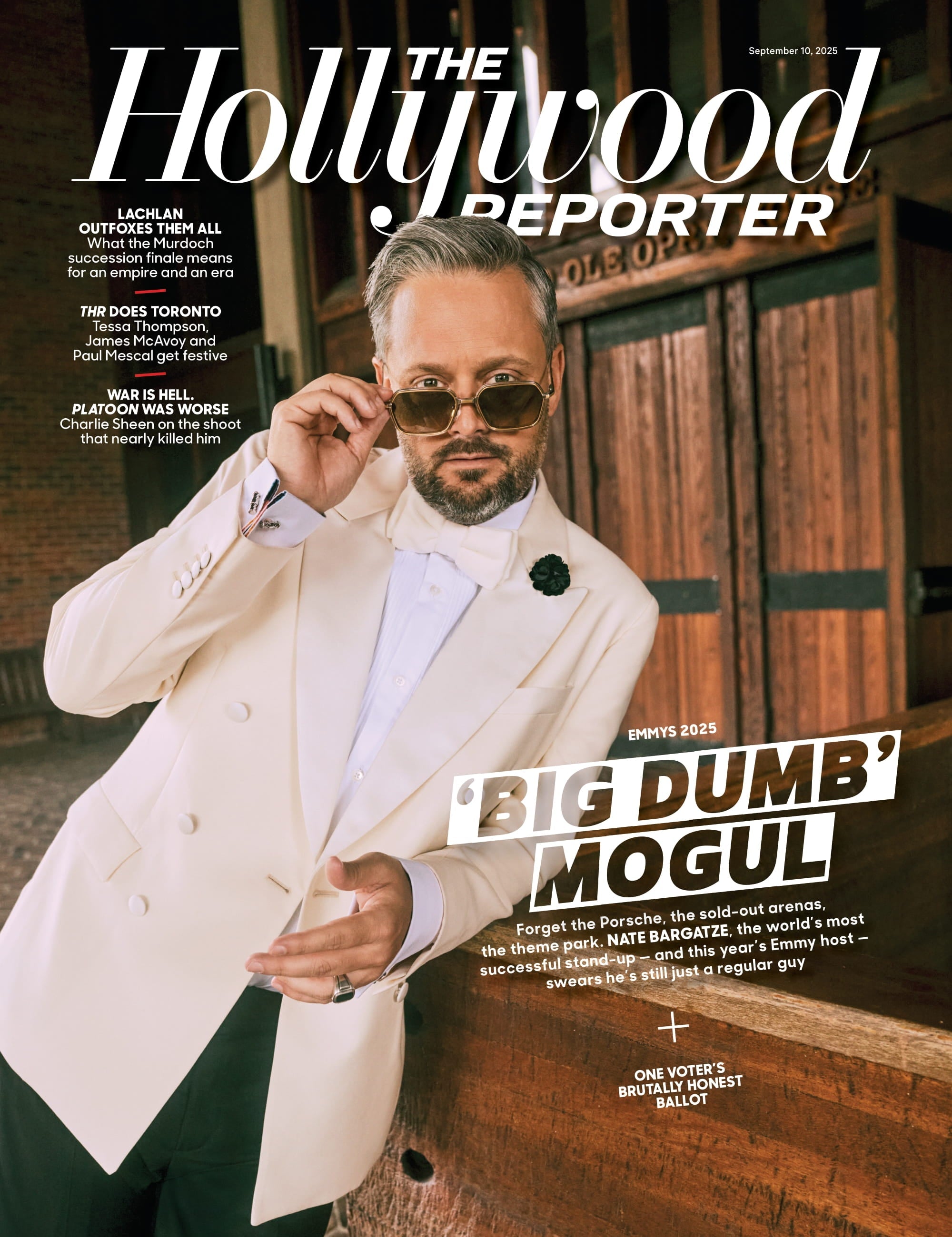The Hollywood Reporter - 25.09.10 Edition: Nate Bargatze, From Stand-Up King To Emmy Host, Mark Hamill’s Career Renaissance, Charlie Sheen’s Platoon Nightmare, The Real Chase Infiniti & More!
