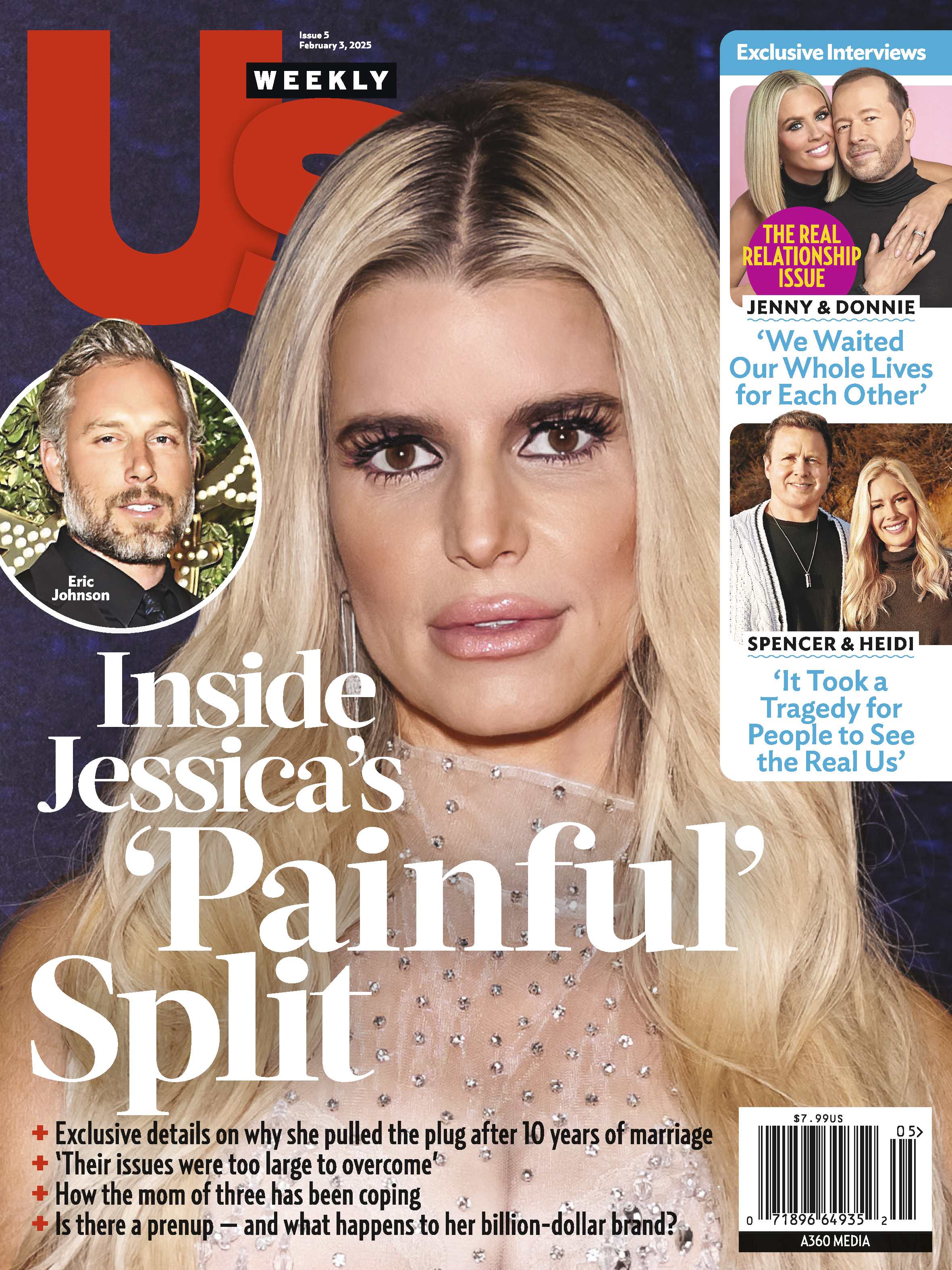 Us Weekly - 02.03.25: Inside Jessica Simpson's, Mom Of 3, Painful Split With Eric Johnson, The Real Spencer Pratt & Heidi Montag, LA Fires, Jenny McCarthy & Donnie Wahlberg Relationship Issue & More!