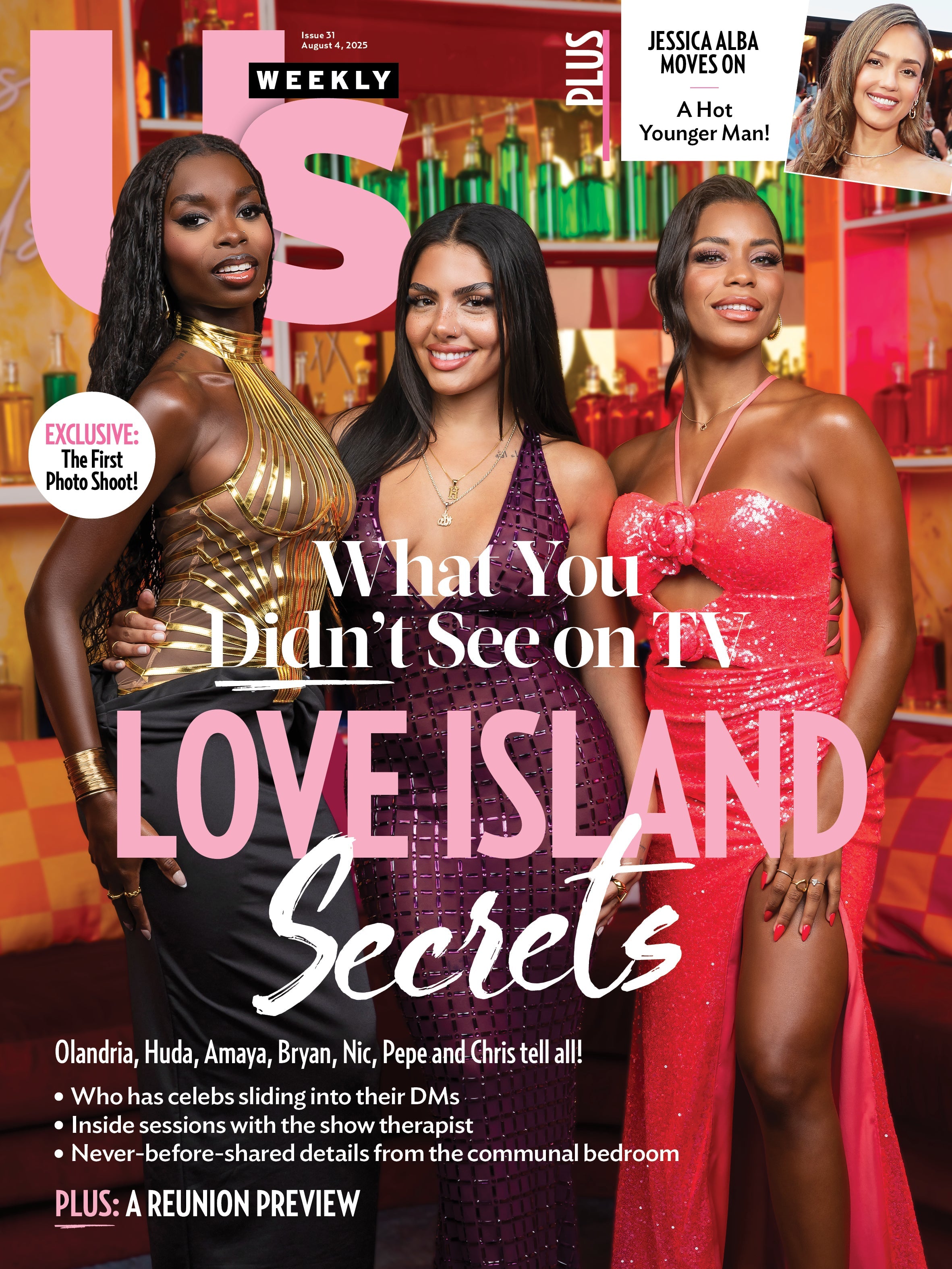Us Weekly - 08.04.25: Love Island Secrets, Behind The Scenes Drama, Reunion Preview, Huda, Amaya &  Olandria, Exclusive Cast Photos, Jessica Alba's Latest Young Romance, Diddy's Next Moves & More!