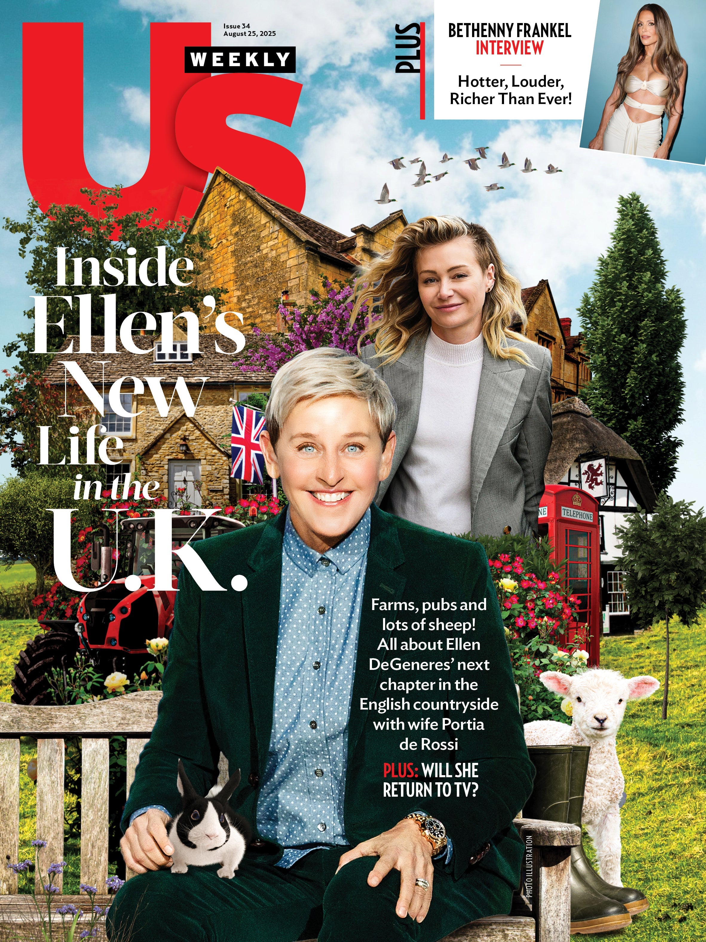 Us Weekly - 08.25.25: Bethenny Frankel’s Career Triumph, Hotter, Louder & Richer, Entrepreneur Of The Year, Ellen DeGeneres’s New UK Journey, Kelly Clarkson & Family's Heartbreaking Loss & More!