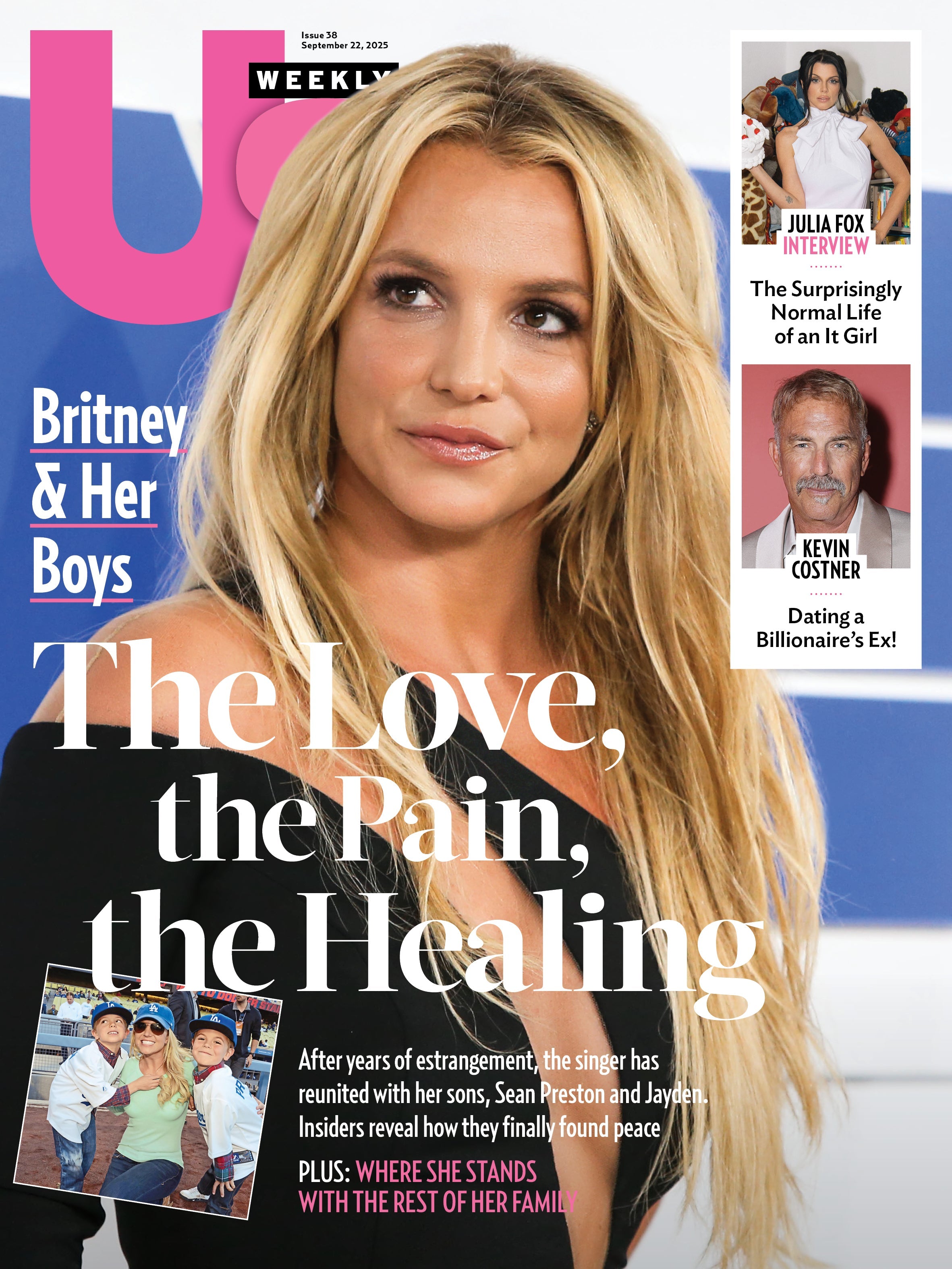 Us Weekly - 09.22.25: Britney Spears’ Emotional Journey With Her Boys, Julia Fox’s Normal Life, Kevin Costner’s New Billionaire Romance & More!