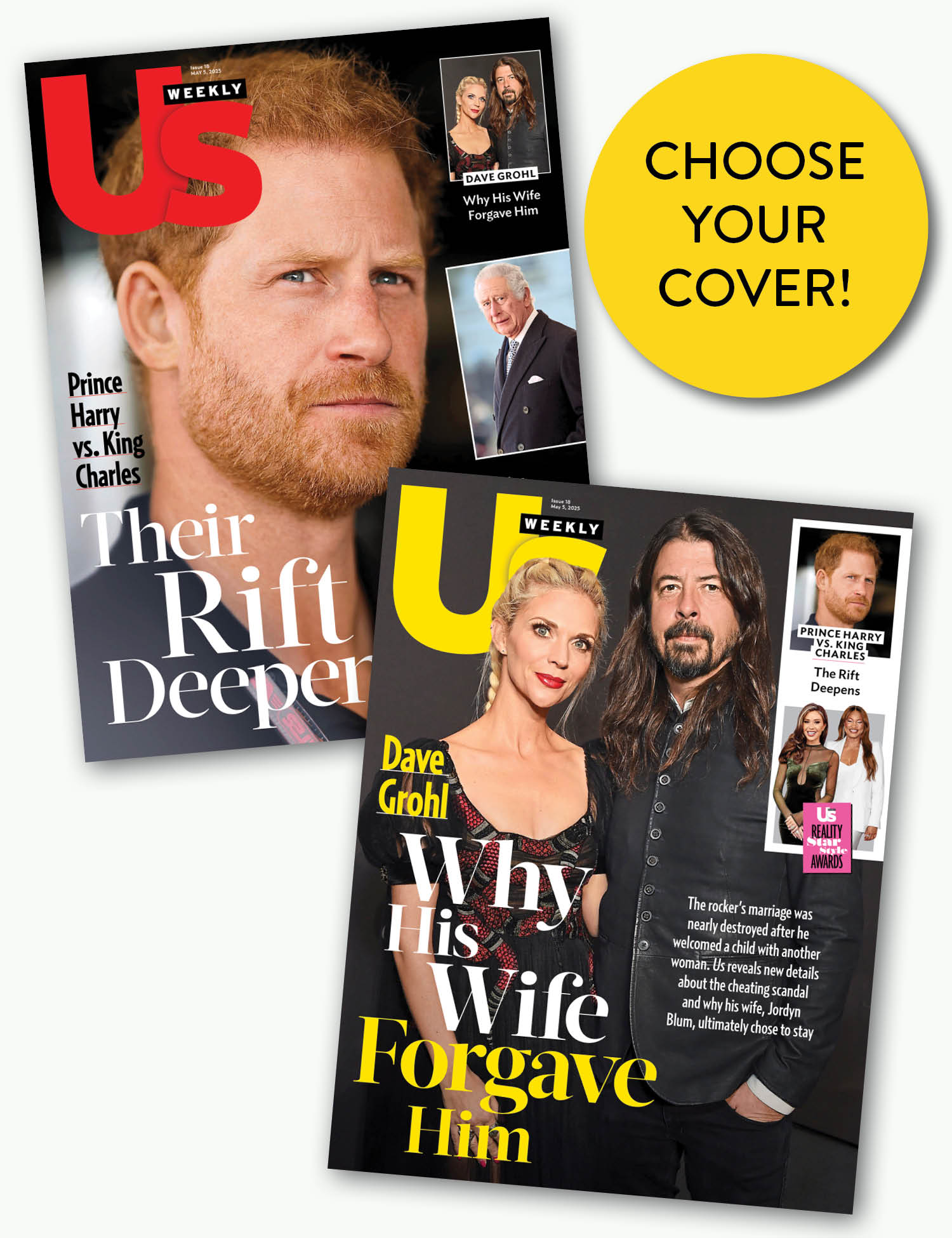 Us Weekly - 05.05.25: Dave Grohl Reveals Why His Wife Forgave Him, Prince Harry & King Charles Feud Heats Up, Gabby Windey’s Red Carpet Reign, Reality Star Style Awards & More!