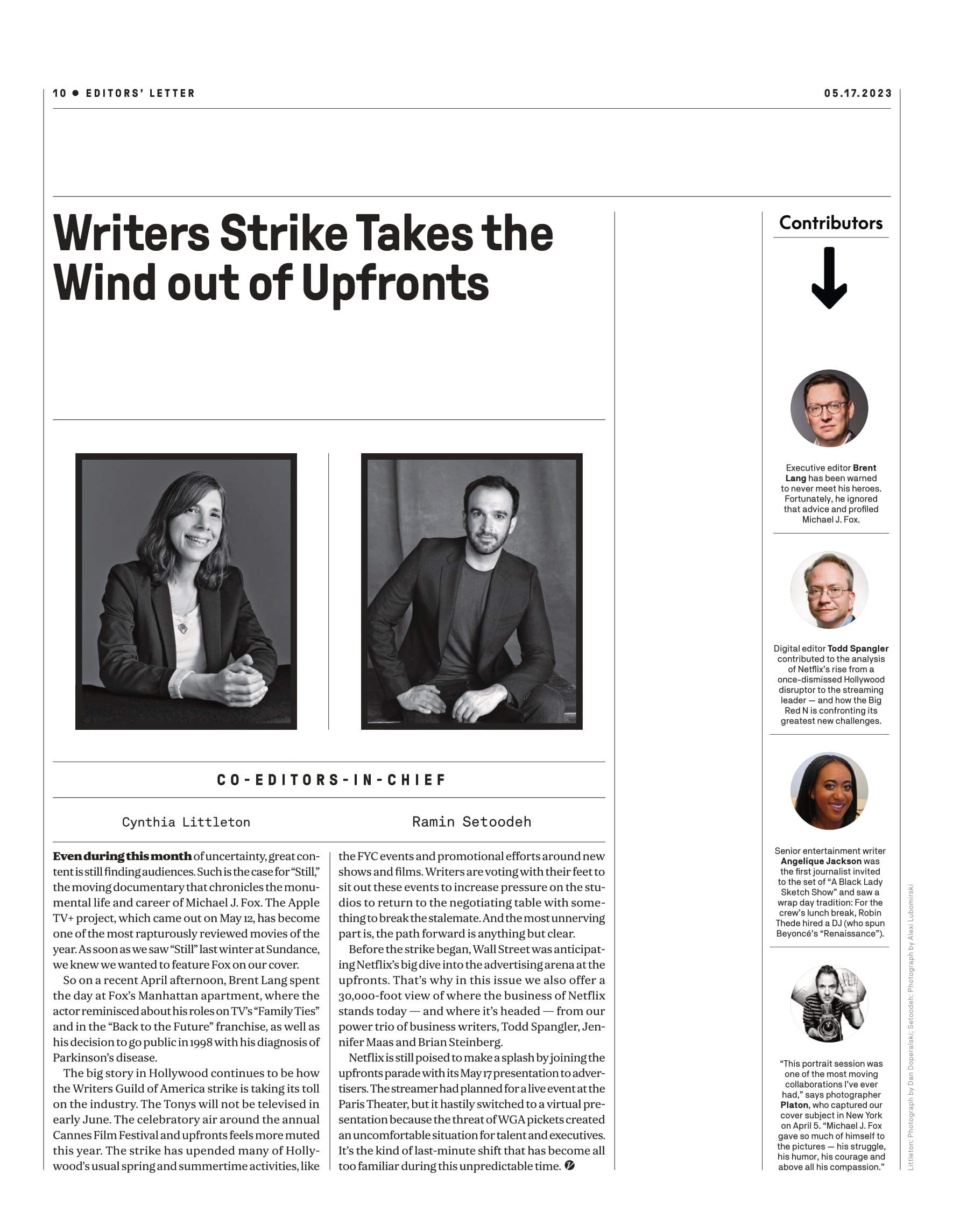 Variety - 23.05.17 Edition: Michael J. Fox Knows He Can't Beat Parkinson's But Davis Guggenheim's Film Documents His Heroic Struggle, Netflix 3.0, Robin Thede In A Black Lady Sketch Show & More!