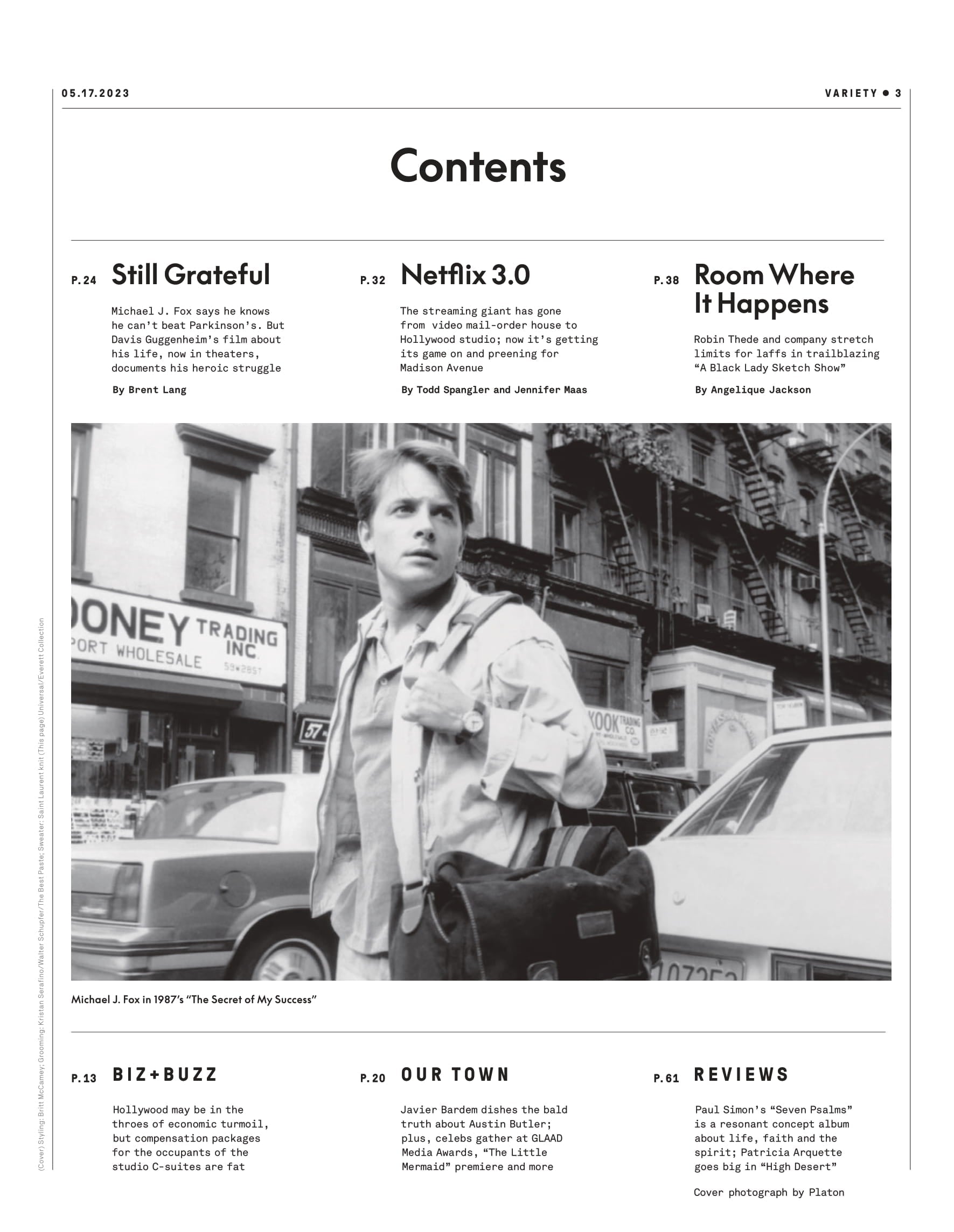 Variety - 23.05.17 Edition: Michael J. Fox Knows He Can't Beat Parkinson's But Davis Guggenheim's Film Documents His Heroic Struggle, Netflix 3.0, Robin Thede In A Black Lady Sketch Show & More!