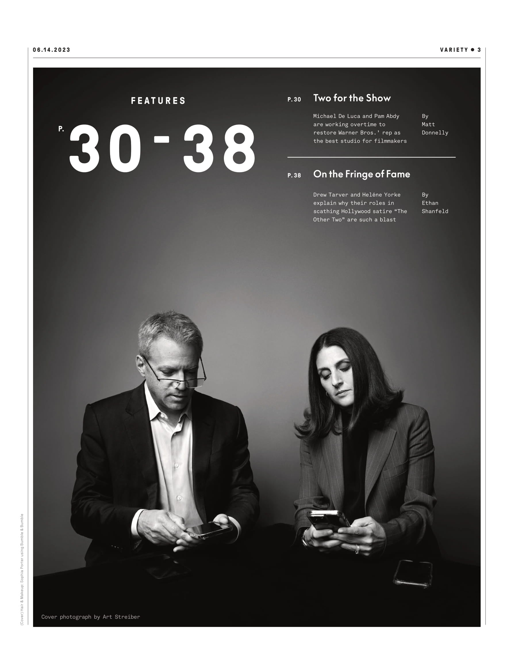 Variety - 23.06.14 Edition: Take Two, Can New Studio Chiefs Michael De Luca & Pam Abdy Revive Warner Bros.?, Drew Tarver & Heléne Yorke On Roles In Scathing Hollywood Satire The Other Two & More!