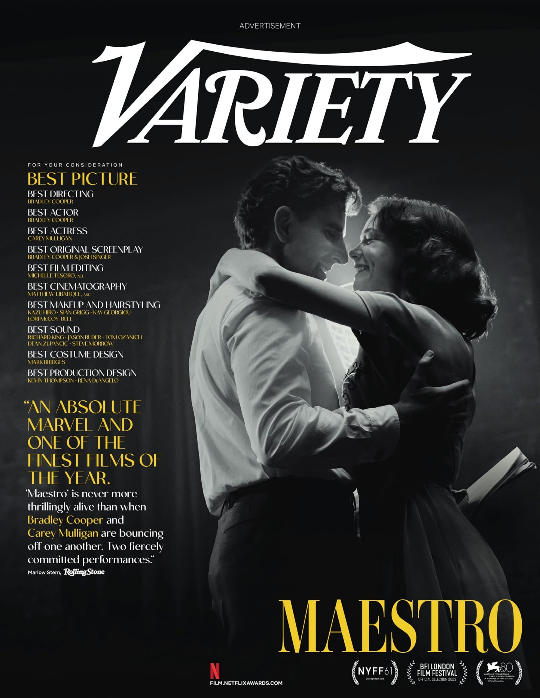 Variety - 23.12.06 Edition: Actors On Actors Starring Margot Robbie, Cillian Murphy, Robert Downey Jr., Emma Stone, Jacob Elordi, Bradley Cooper, Carey Mulligan, Emily Blunt, Anne Hathaway & More!