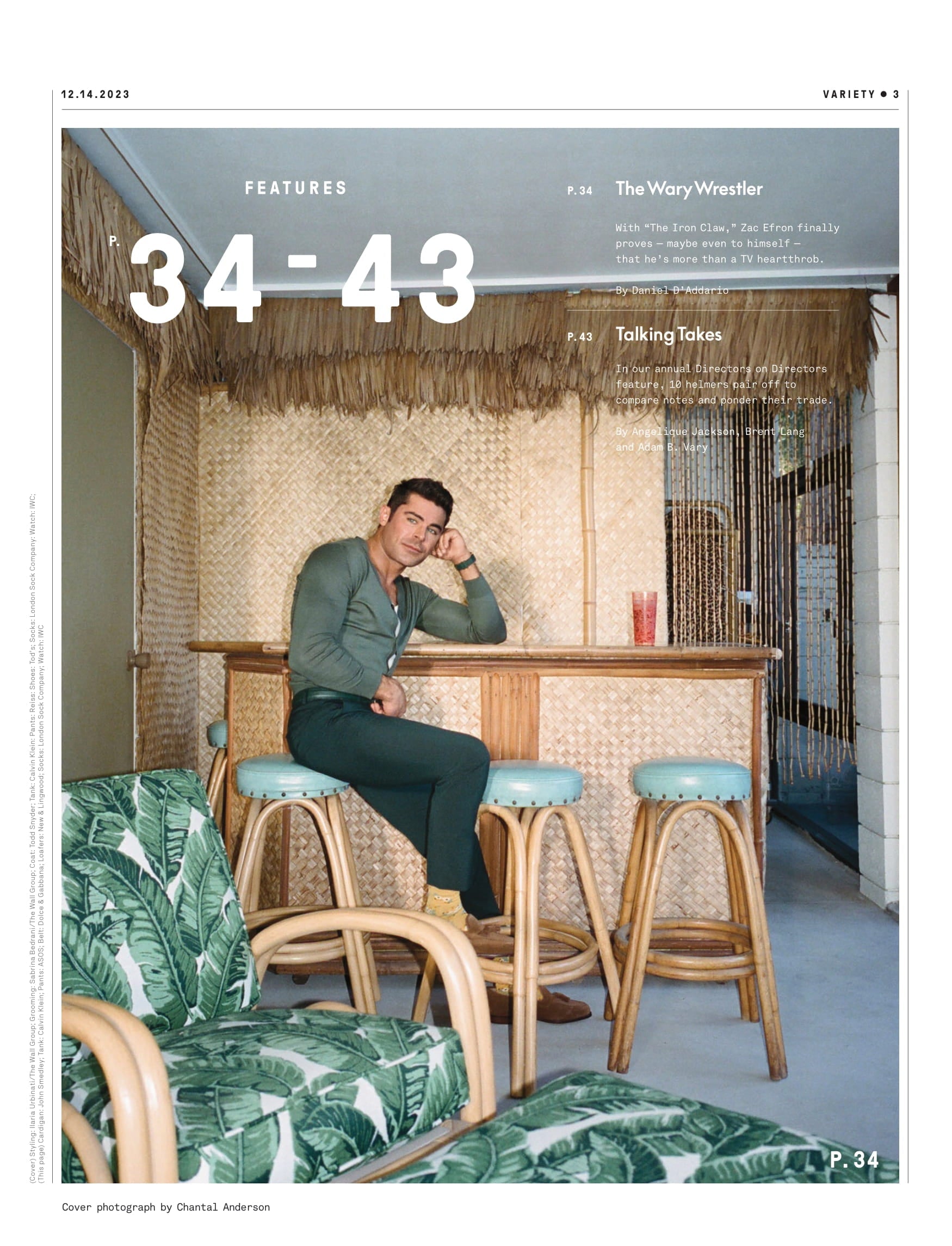 Variety - 23.12.14 Edition: Zac Efron Proves He Is More Than A Heartthrob In The Iron Claw, Directors On Directors Feature, 10 Helmers Pair Off To Compare Notes, Escaping The Shadow Of Disney & More!