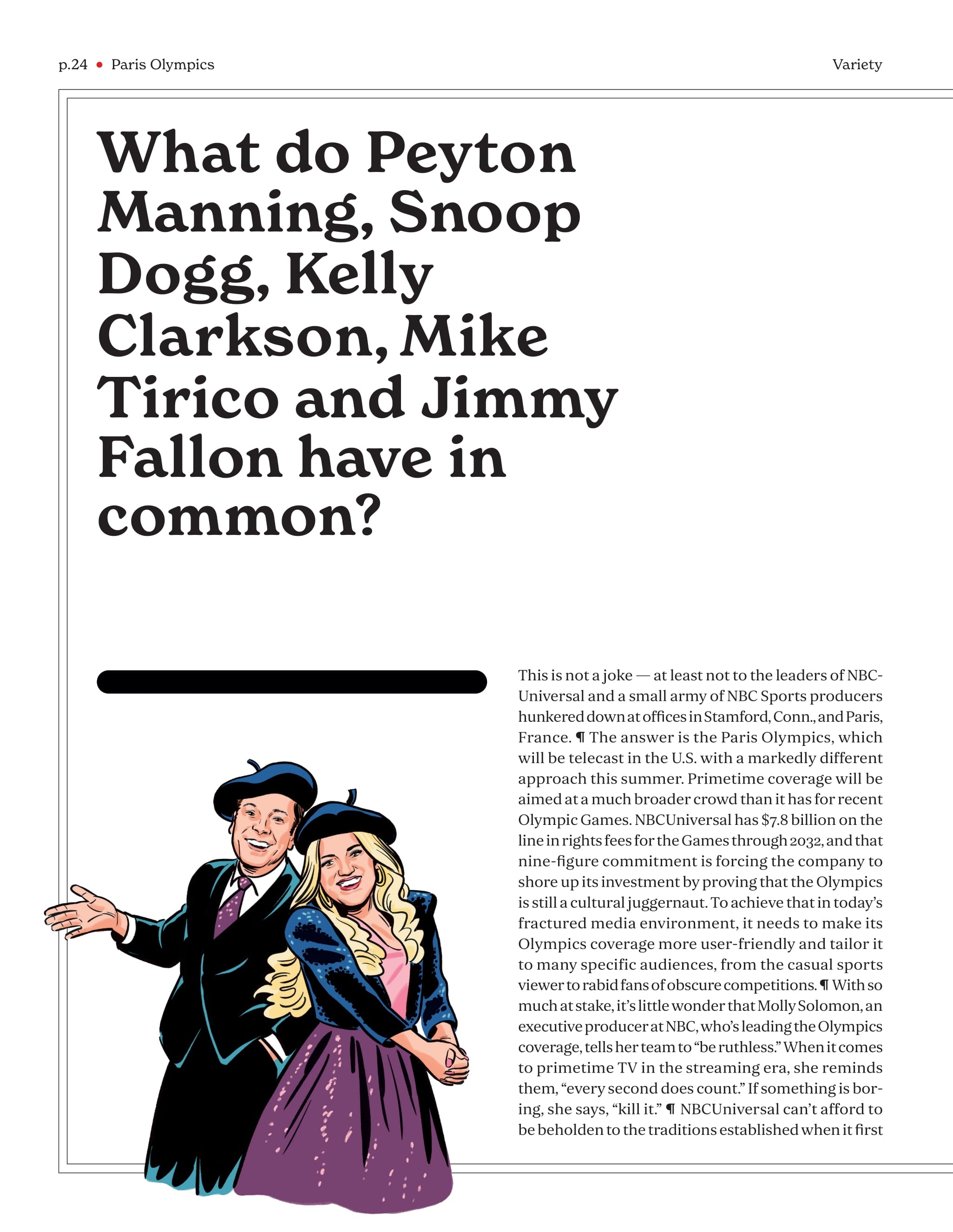 Variety - 24.04.17 Edition: NBCUniversal Banks On Celebrities & Spectacle To Bring Big Crowds To Paris Olympics, Owen Teague Star Of Kingdom Of The Planet Of The Apes, How to Break Coachella & More!