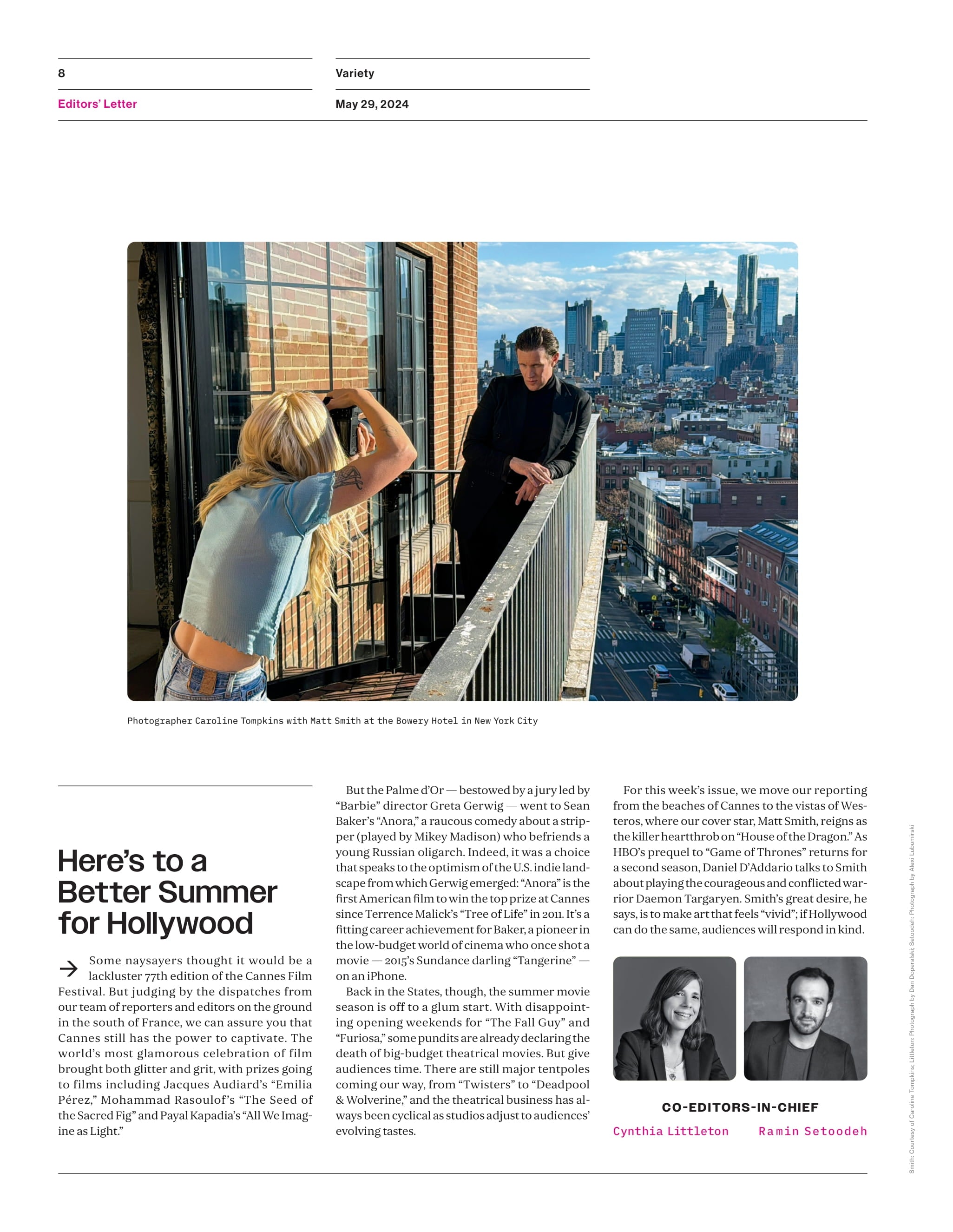 Variety - 24.05.29 Edition: Matt Smith Lights A Fire As House Of The Dragon Returns, Top Shows Of 2023-24, Animation Artists Reckon With AI, Cannes Film Festival, Abbott Elementary's Growth & More!