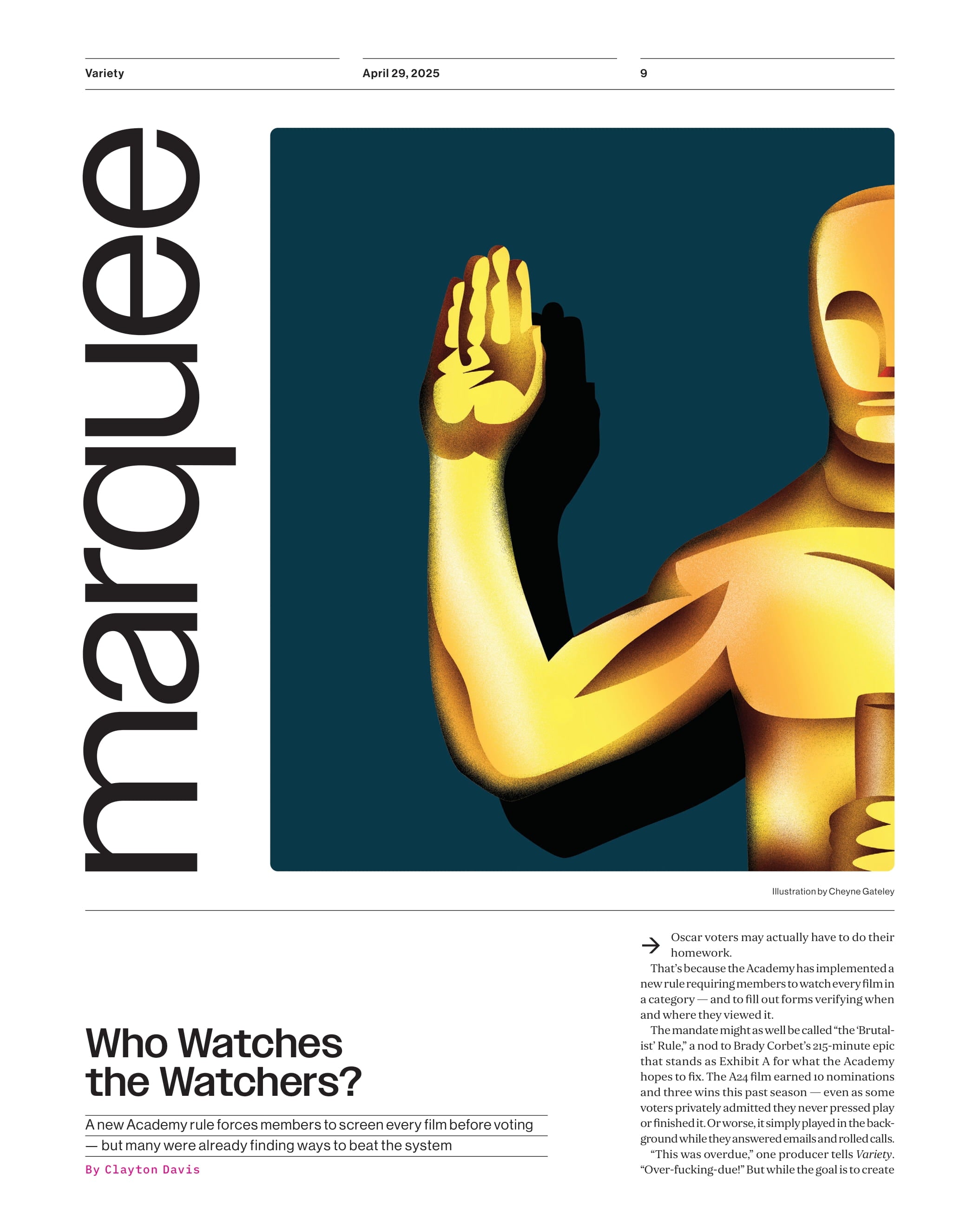 Variety - 25.04.29 Edition: Power Of Women, Reba, Kelsea, Sheryl & Mickey, Green Day & Ellen Pompeo's Hollywood Walk Of Fame, New Oscar Rule, Big City Greens’ Milestone, Tom Hardy In Havoc & More!