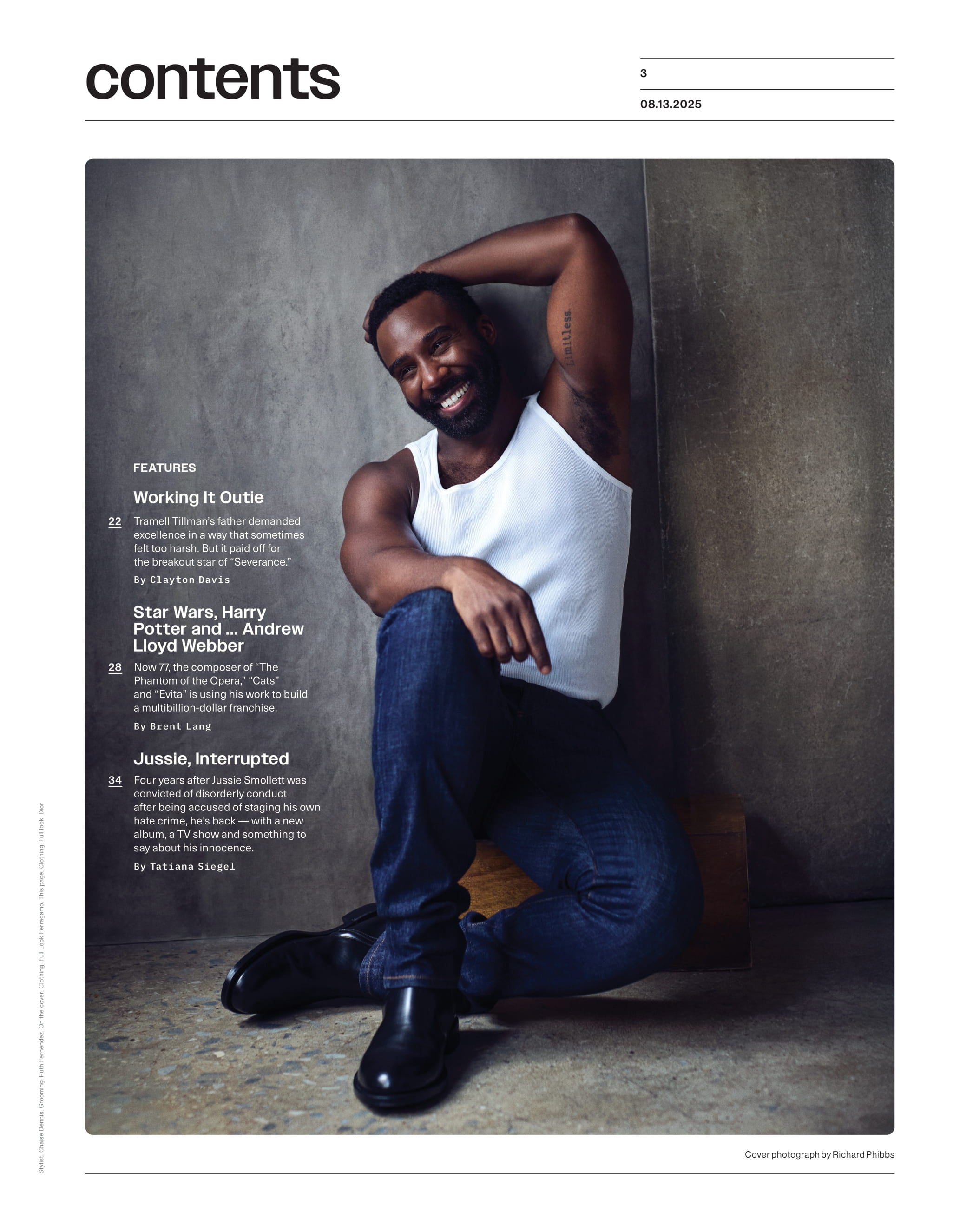 Variety - 25.08.13 Edition: Severance's Tramell Tillman Scales New Heights, Jussie Smollett's Comeback, David Ellison’s Big Challenge, Andrew Lloyd Webber To Build A Multibillion-Dollar Empire & More!