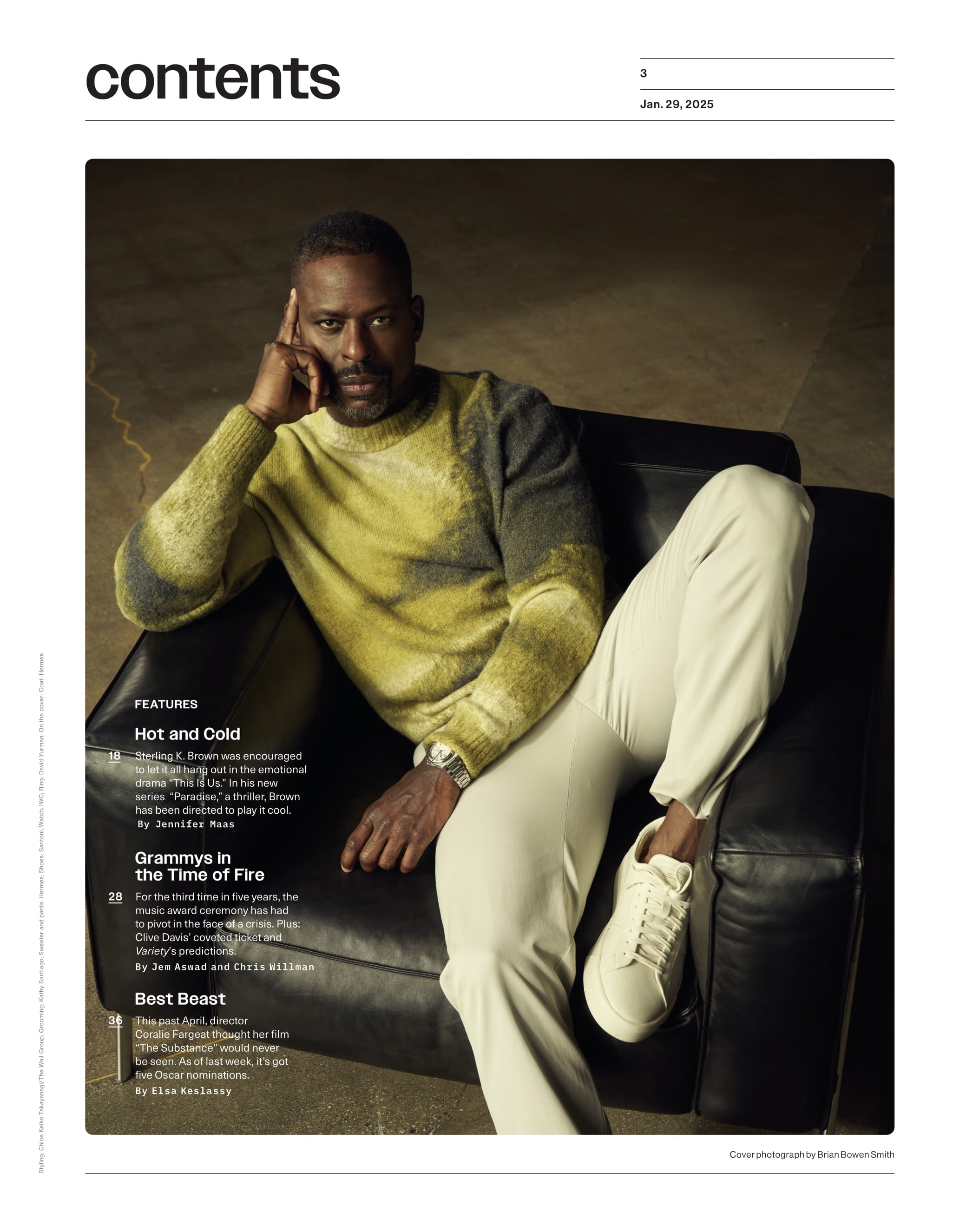 Variety - 25.01.29 Edition: Sterling K. Brown Returns To TV In Hulu’s Political Thriller, Grammys Pivoted Again; The Third Time In Five Years, Oscar Nominations, The Substance, Sundance Recap & More!