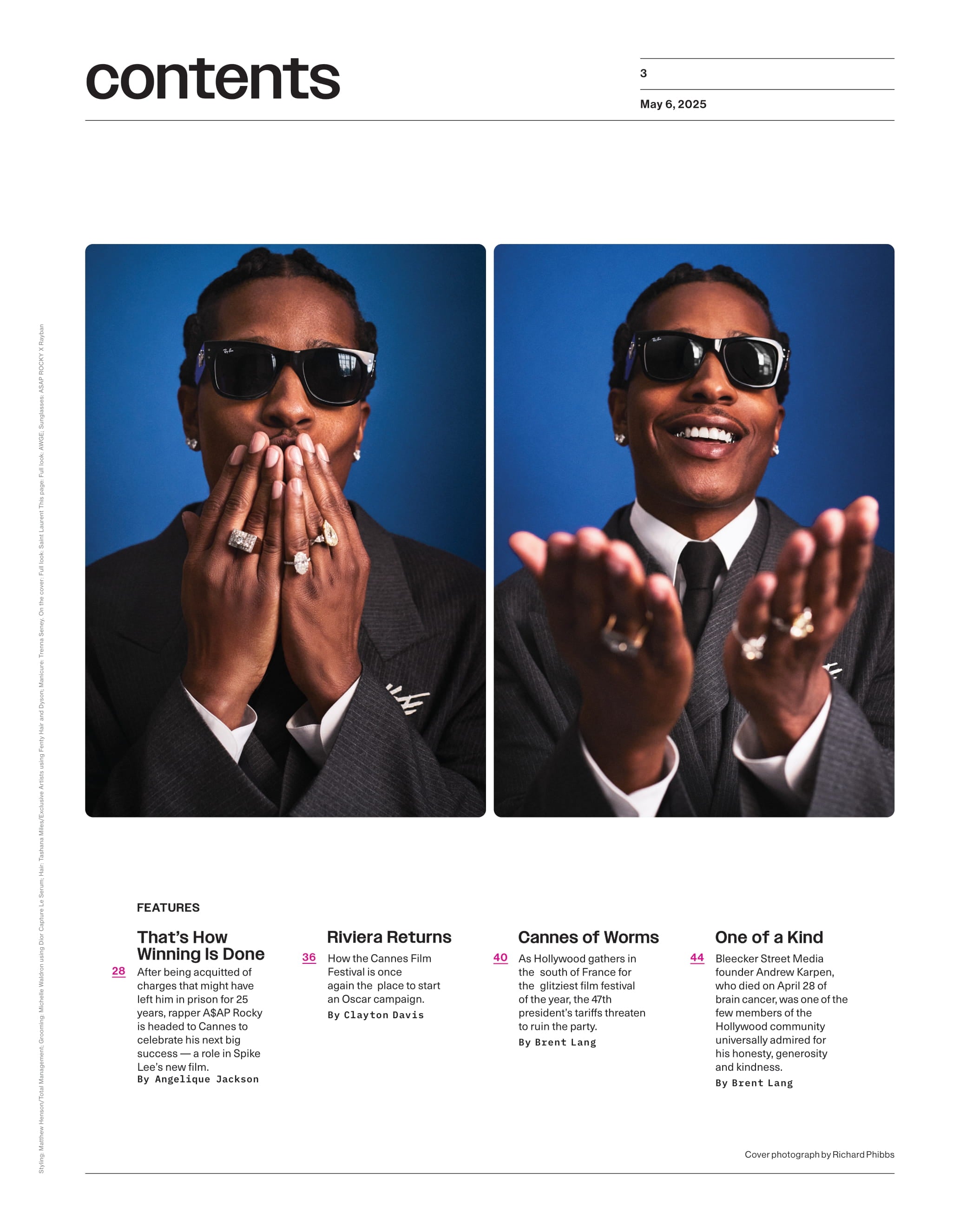 Variety - 25.05.06 Edition: A$AP Rocky's Comeback After Acquittal, Florence Pugh In Marvel's Thunderbolts, Tariff Troubles, Remembering Andrew Karpen, Robert De Niro's Cannes Honor & More!