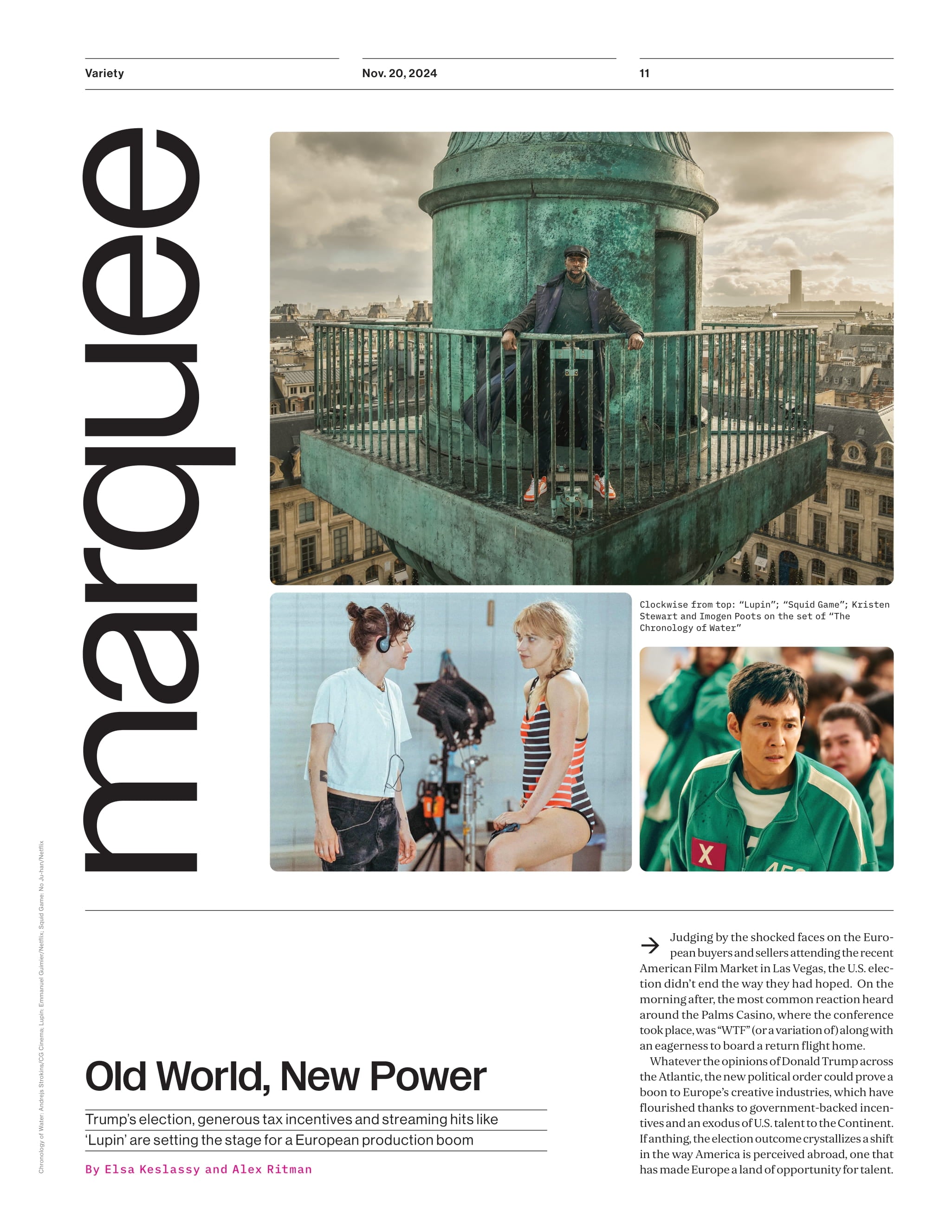 Variety - 24.11.20 Edition: Colman Domingo Returns To The Oscar Race With Role In Sing Sing, How The Film Taught Him About Men's Capacity For Tenderness, Have Remotes Ruined The Movies For Kids & More