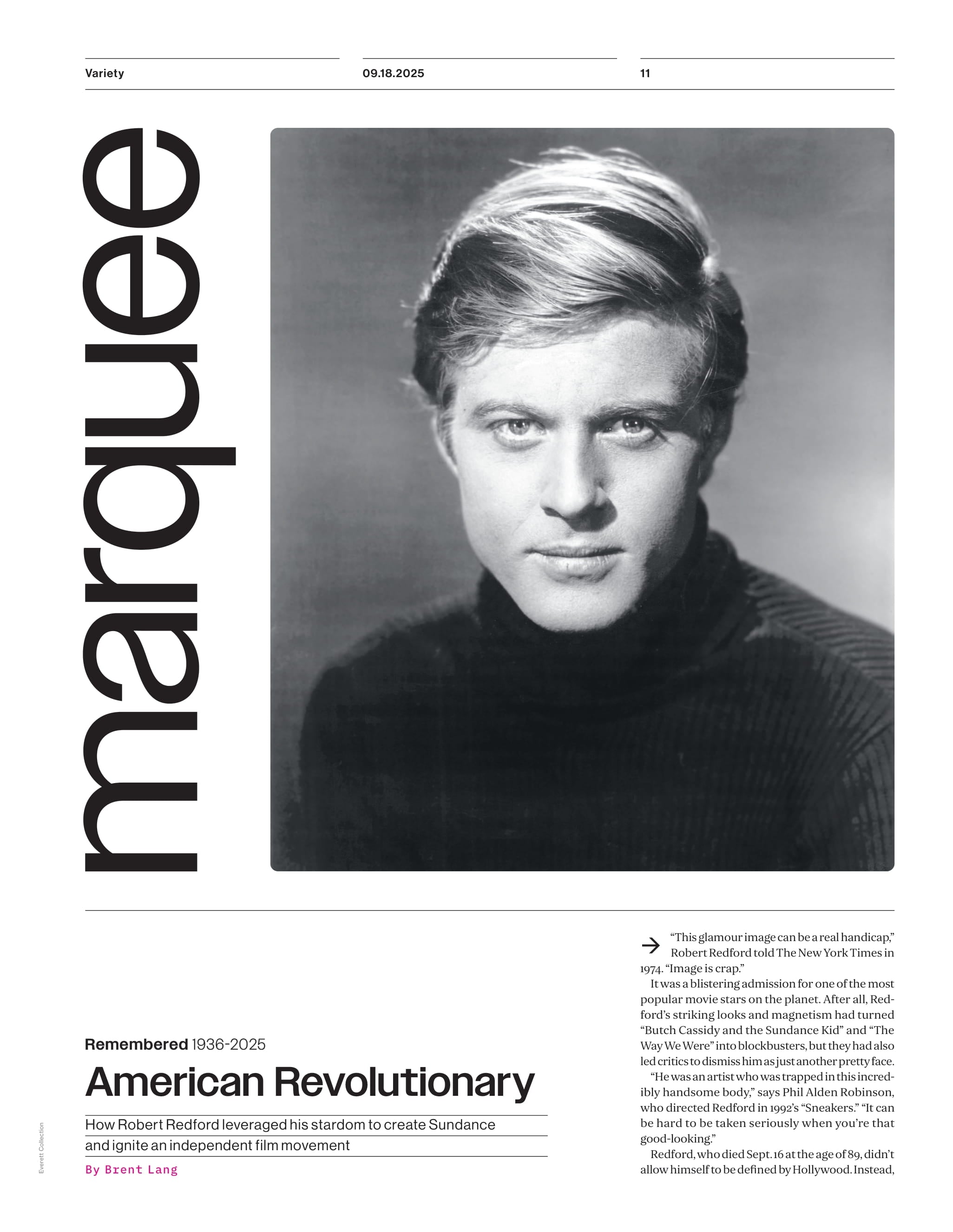 Variety - 25.09.18 Edition: Julia Roberts, Andrew Garfield, & Ayo Edebiri Lead This Year’s Most Polarizing Drama, The Emmys, Robert Redford's Cinematic Legacy, New York Fashion Week 2025 & More!