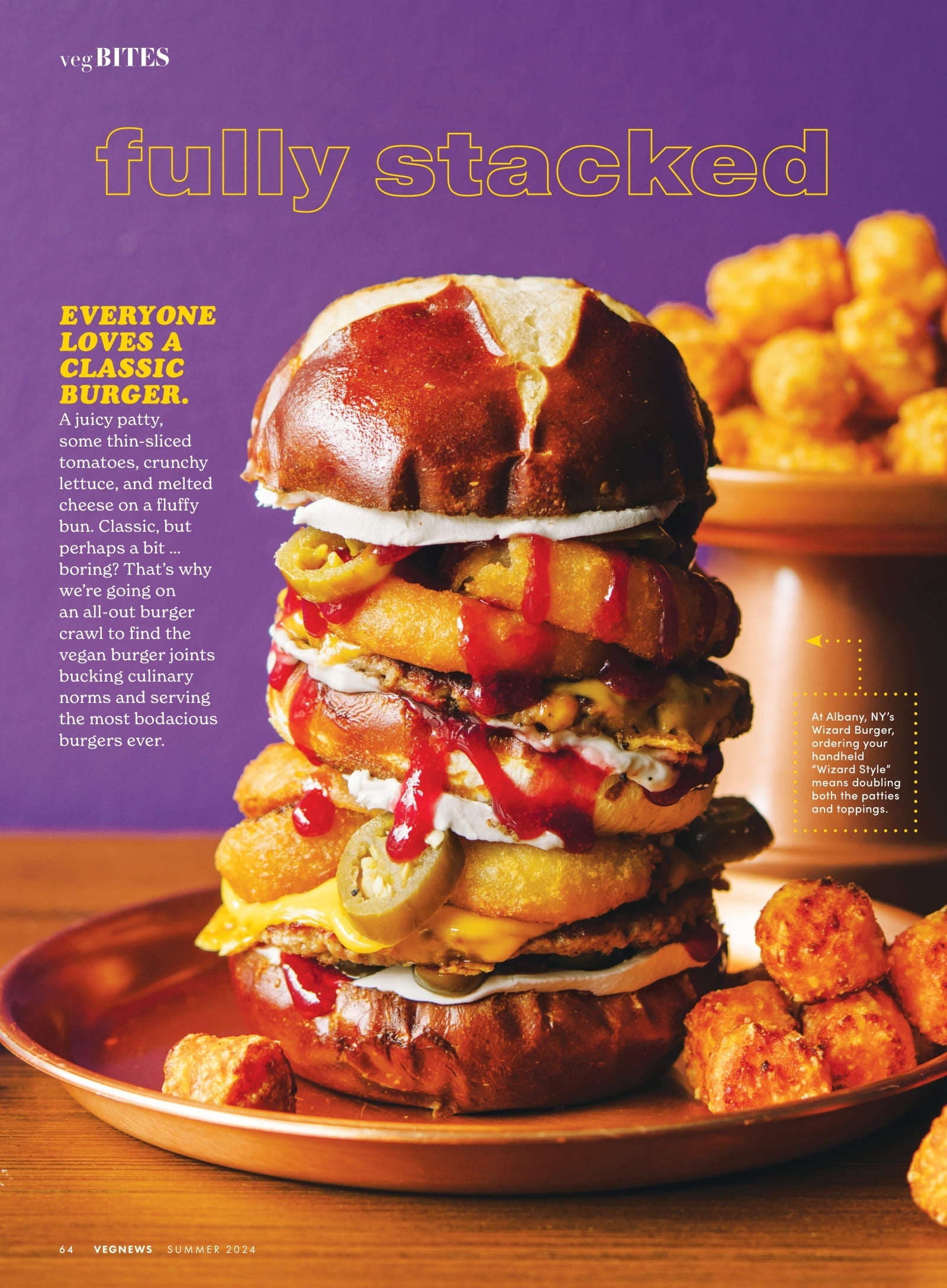 VegNews - Summer 2024: 20 Summer Recipes, Korean BBQ Nachos, Taiwanese Popcorn Tofu, A To Z Guide To Vegan Ice Cream, AI & Vegan Food, Vegan Weddings, Zero-Waste Skincare, New Cookbooks & More!