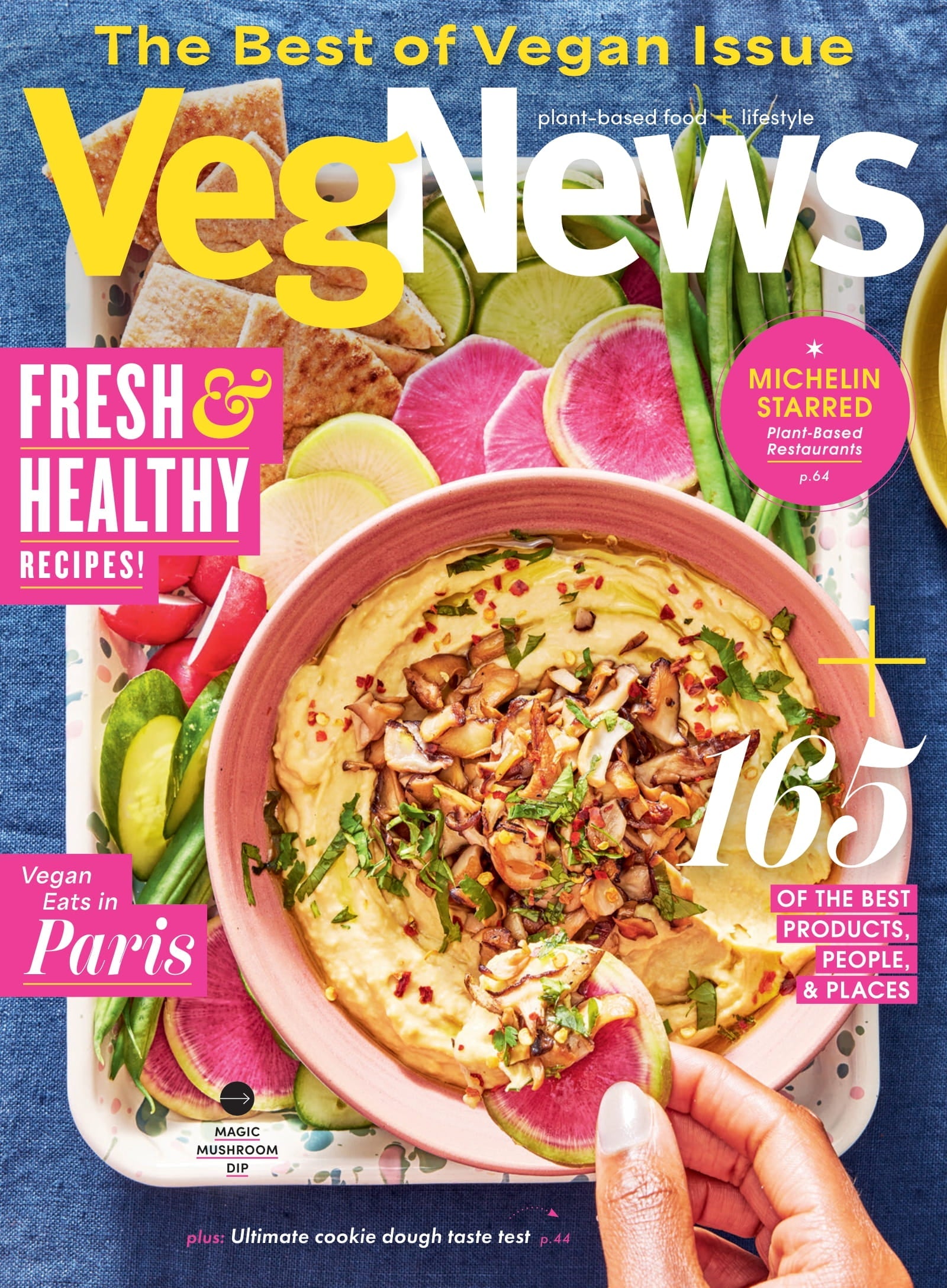 VegNews - Spring 2025: The 2025 Veggie Awards, Michelin Rated Vegan Restaurants, Halle Burns’ Bold Vegan Brunch Ideas, Vegan Travel Spots In Paris, Impossible Foods Pat Brown Interview & More!