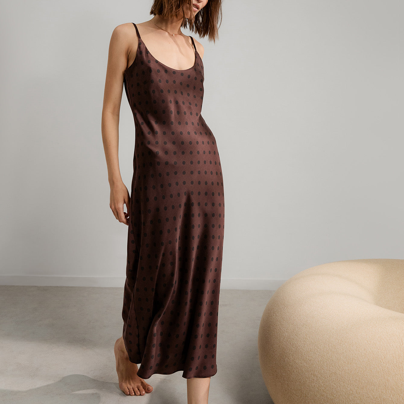 Washable Silk Bias Slip Dress