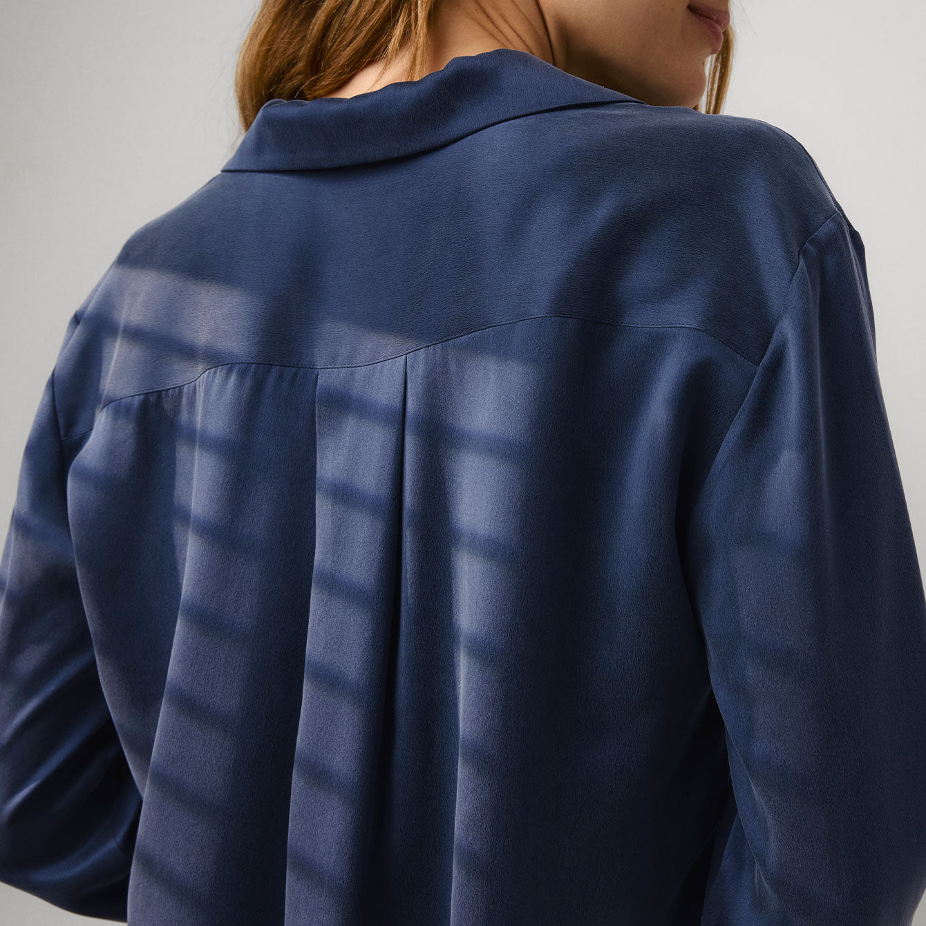 Washable Silk Button Up Long Sleeve